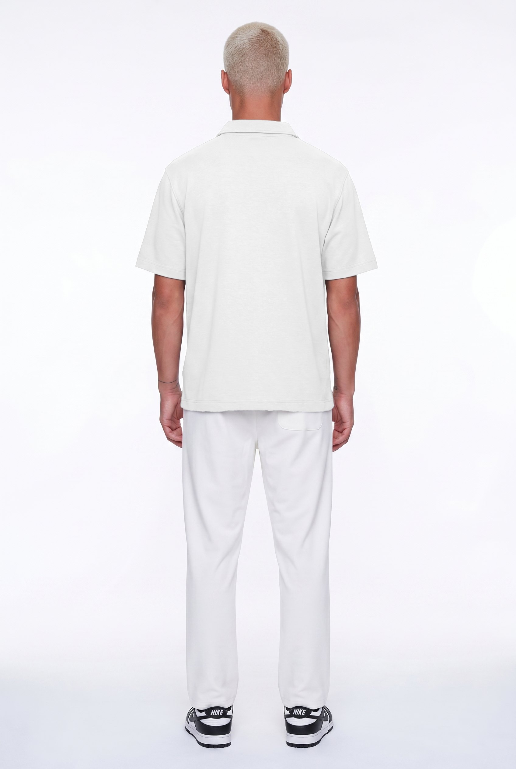 Erkek 242 Şerit Detaylı Regular Fit Eşofman Takımı Ekru