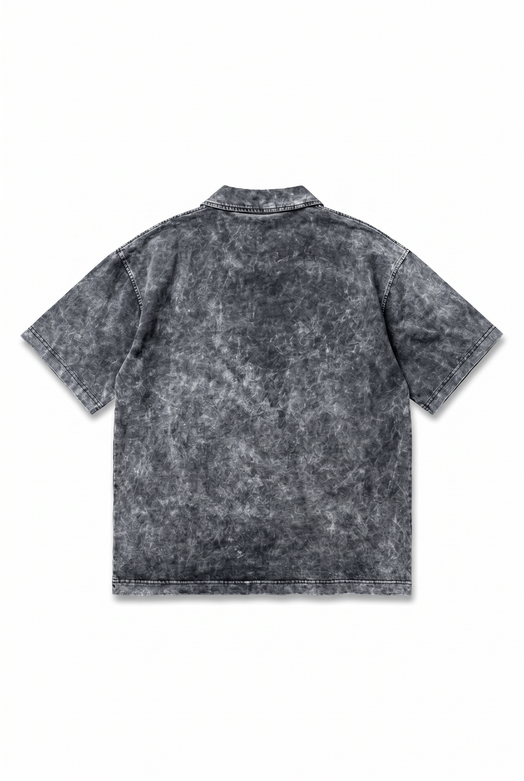 Erkek 24207 Baskılı Yıkamalı Oversize T-Shirt Siyah