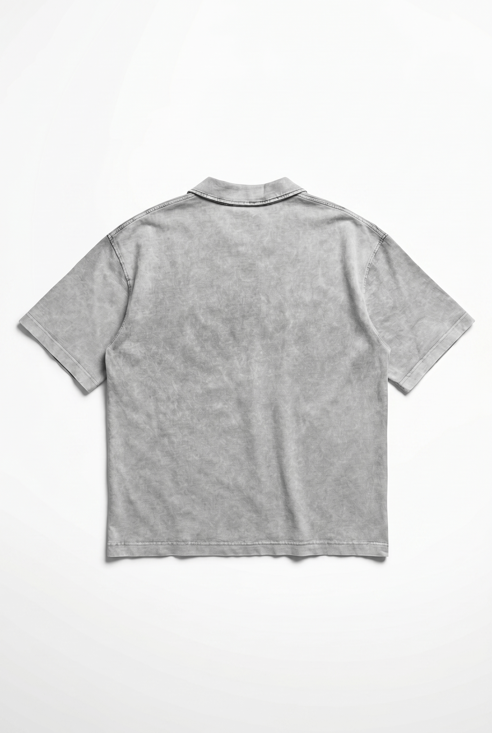 Erkek 24207 Baskılı Yıkamalı Oversize T-Shirt Gri