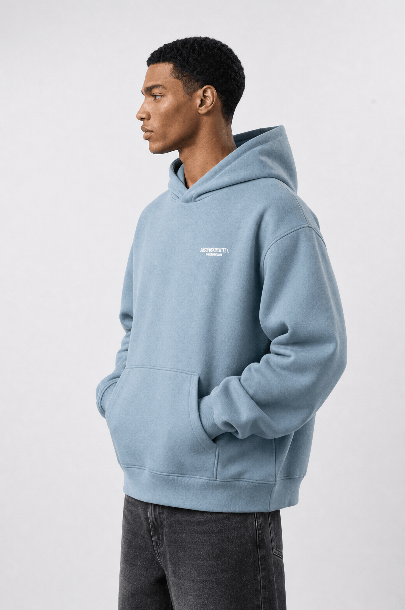 Erkek Absofuckinlutely Baskılı Oversize Hoodie Prada