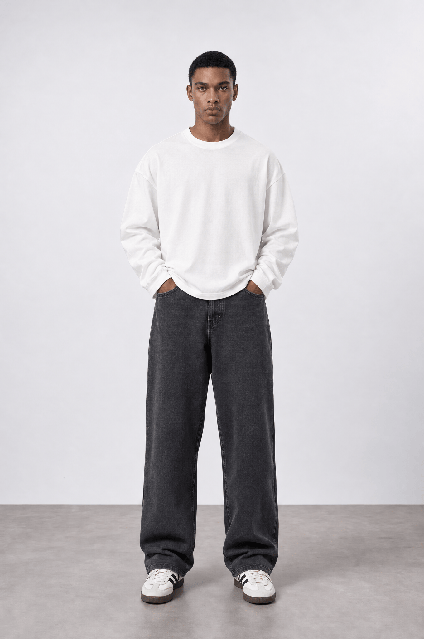 Erkek Baggy Jean Antrasit