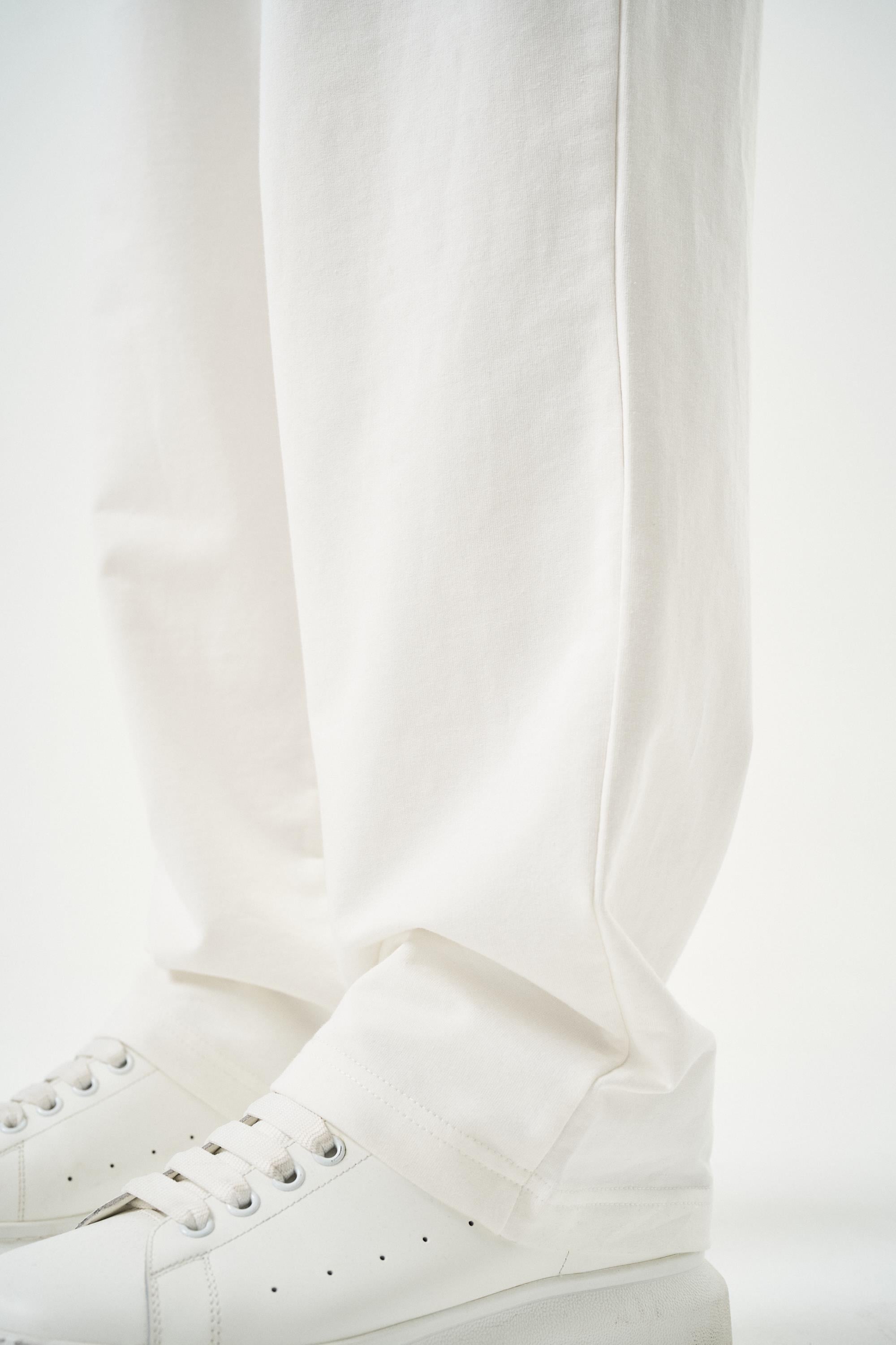 Erkek Basic Baggy Eşofman Altı Ekru