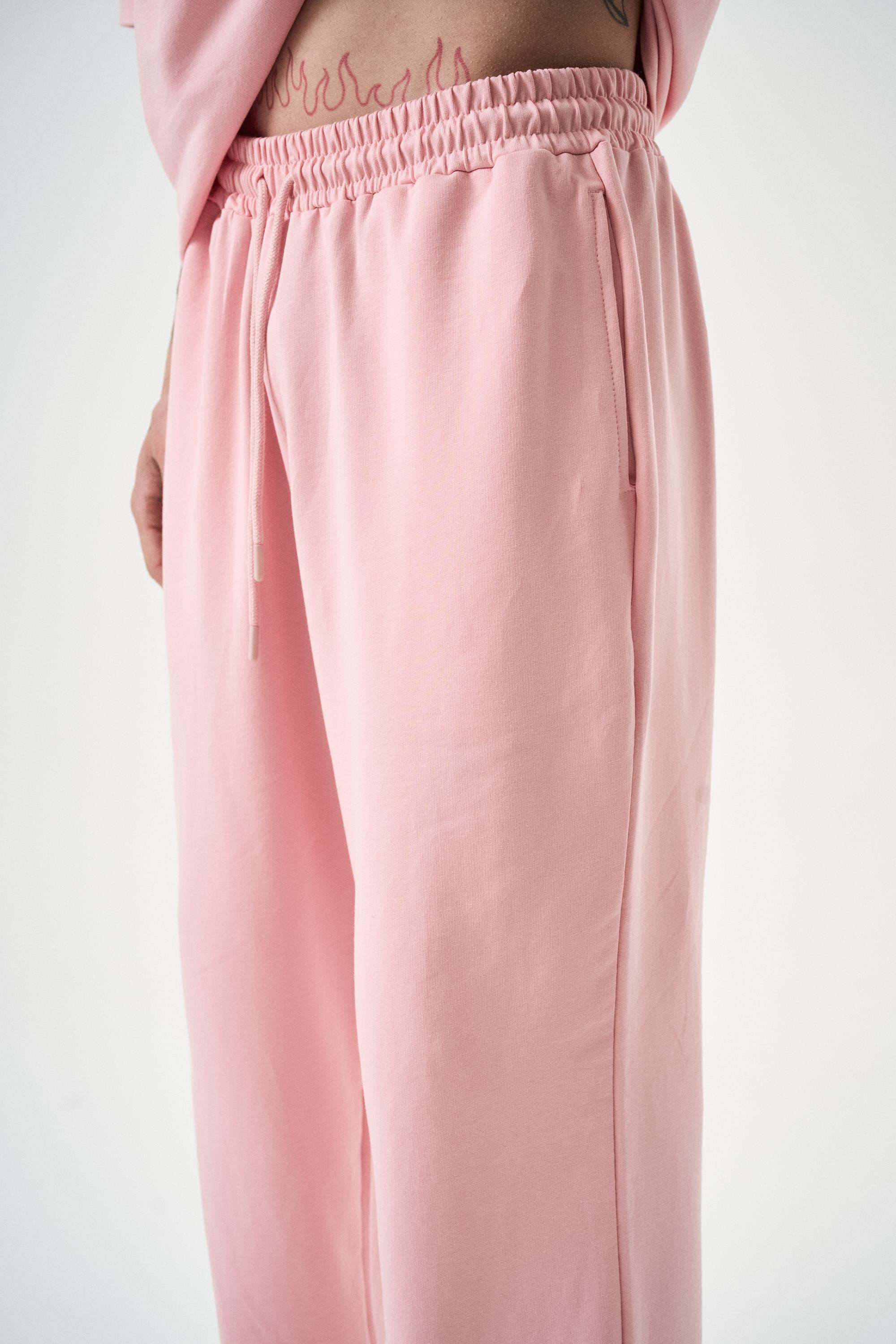 Erkek Basic Baggy Eşofman Altı Somon