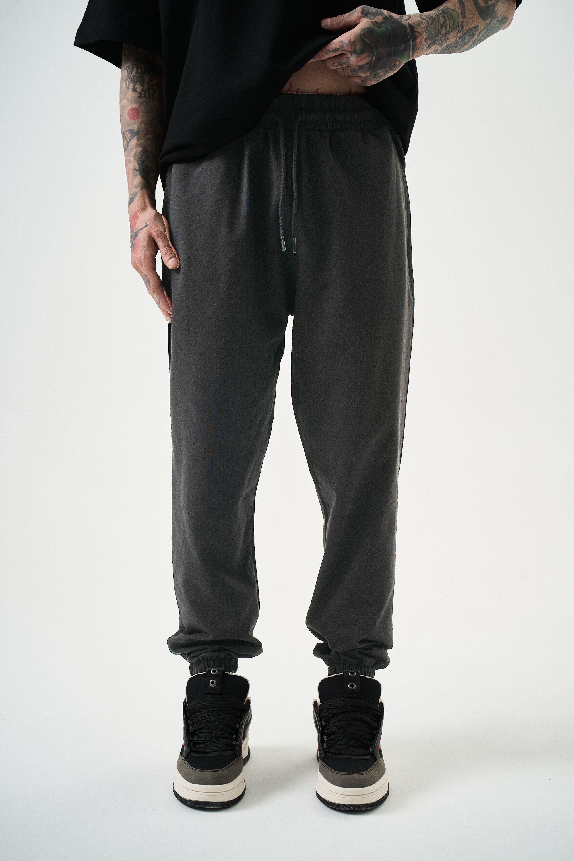 Erkek Basic Jogger Eşofman Altı Füme