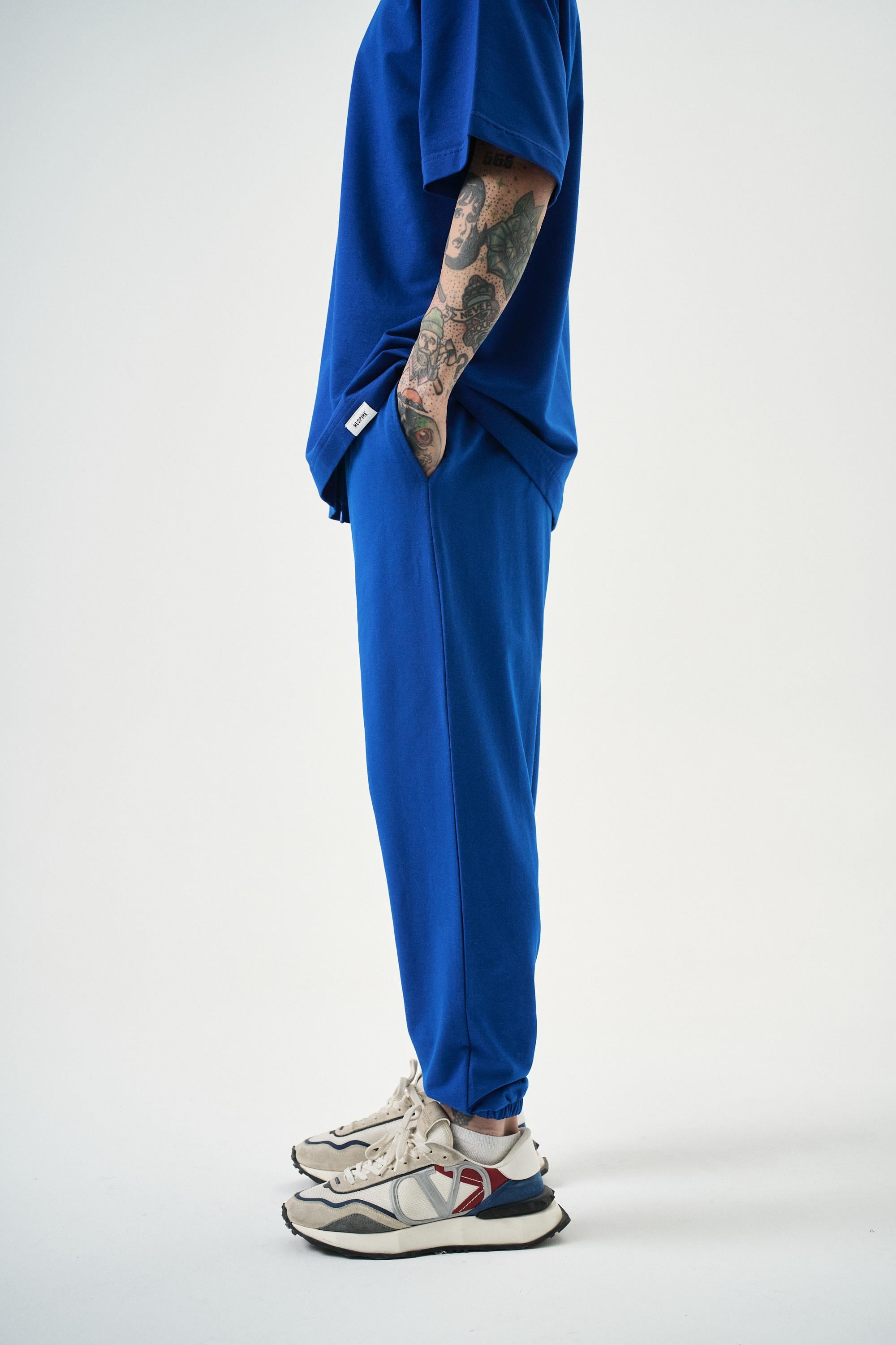 Erkek Basic Jogger Eşofman Altı Saks