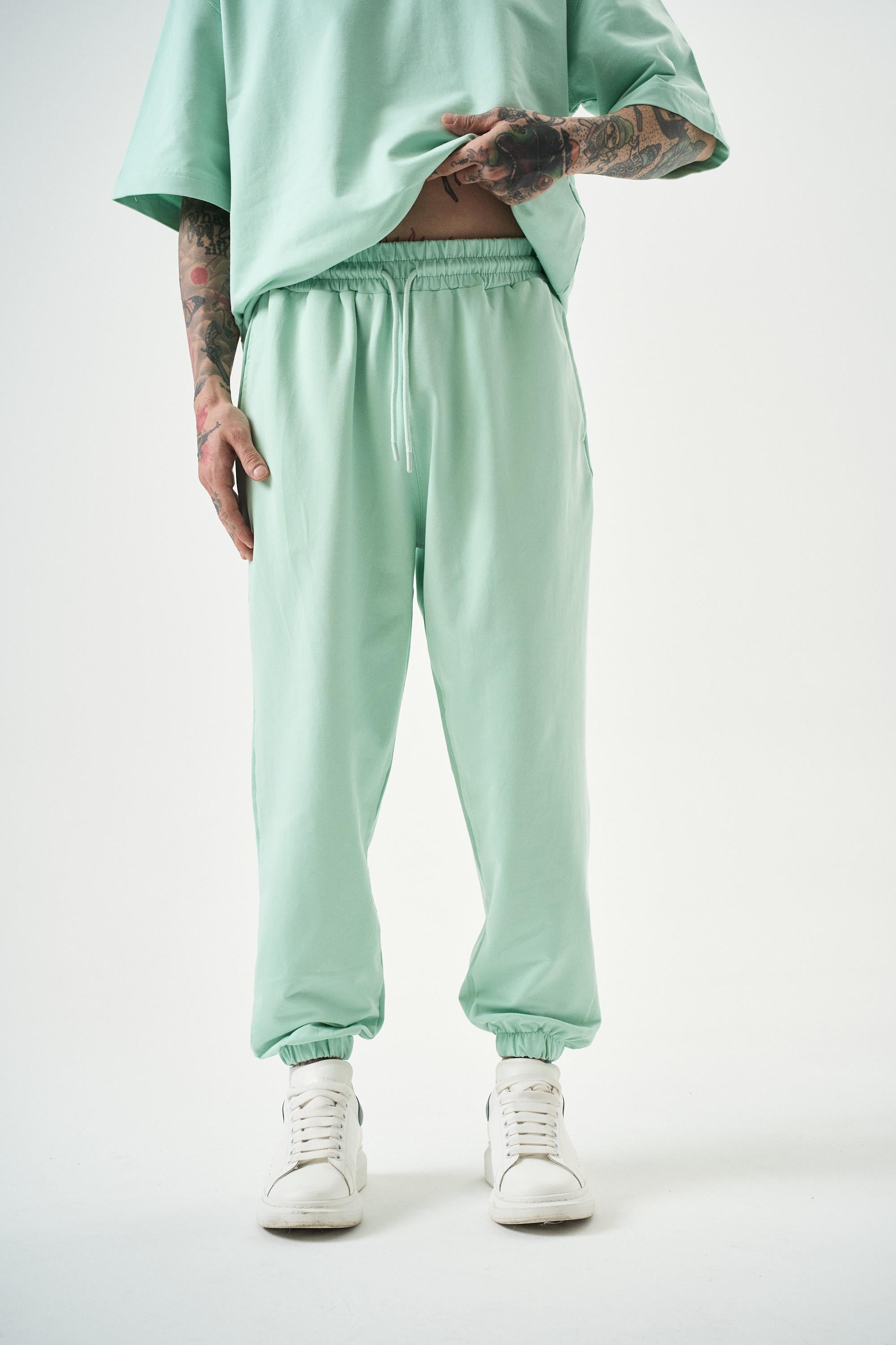 Erkek Basic Jogger Eşofman Altı Su Yeşili