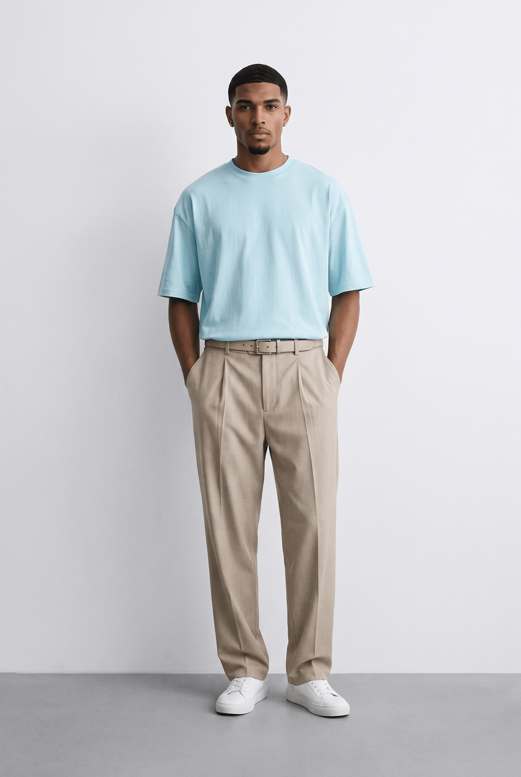 Erkek Basic Oversize T-Shirt 5'li Set