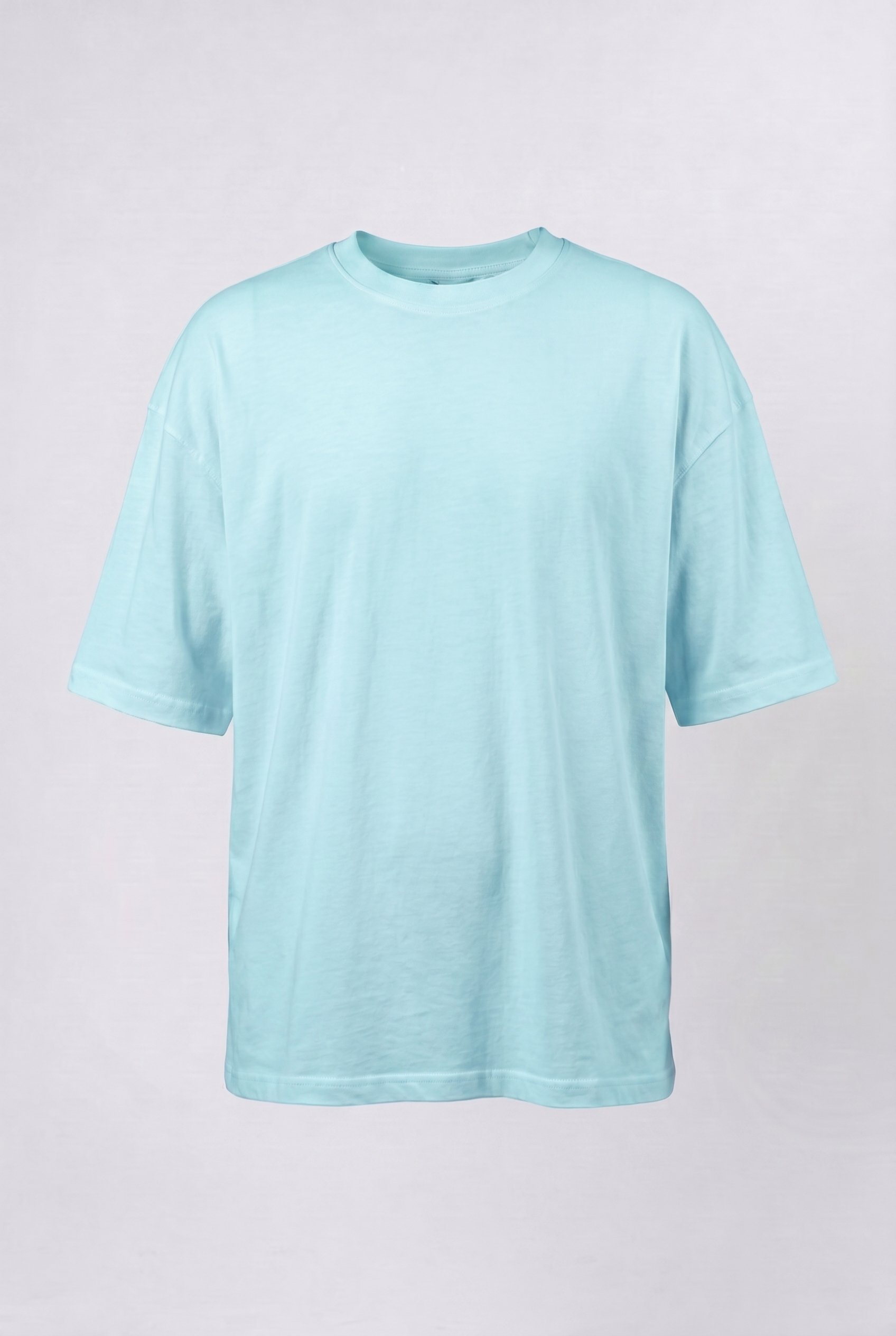 Erkek Basic Oversize T-Shirt Bebe Mavi