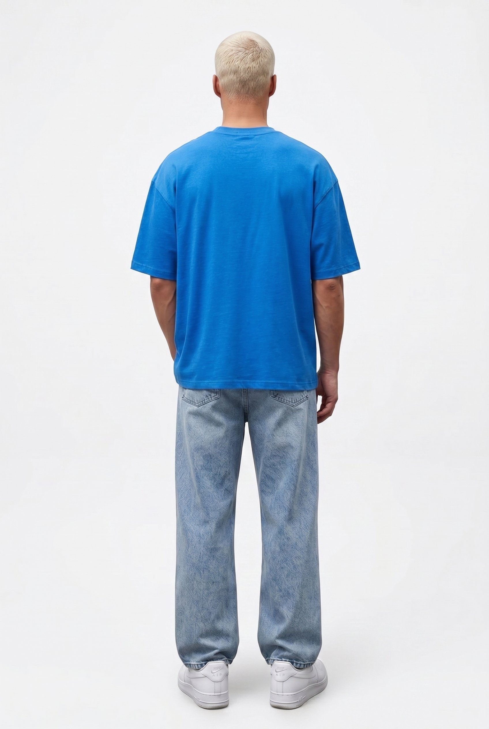 Erkek Basic Oversize T-Shirt Saks