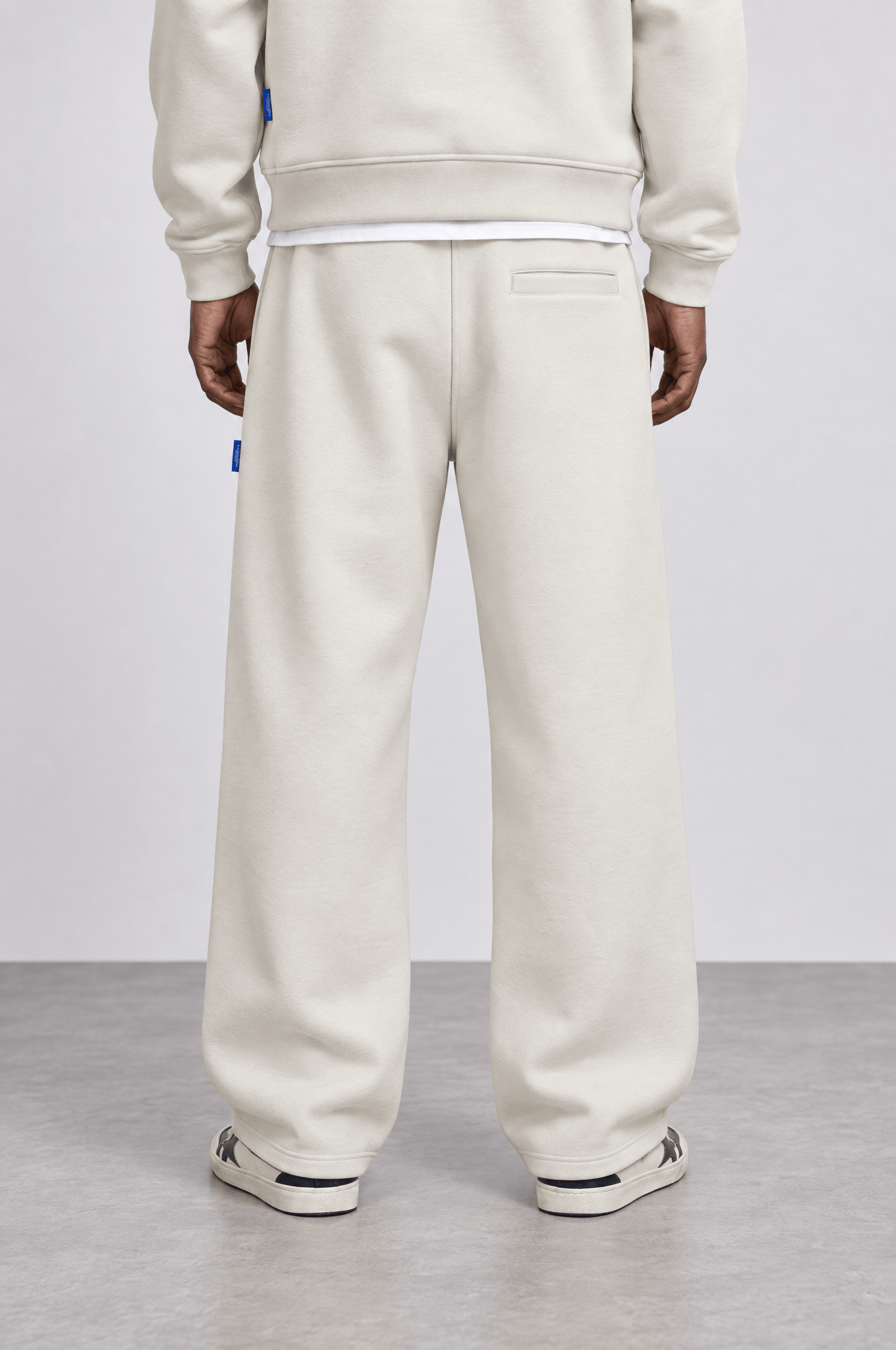 Erkek Basic Panda Baggy Eşofman Altı Bej