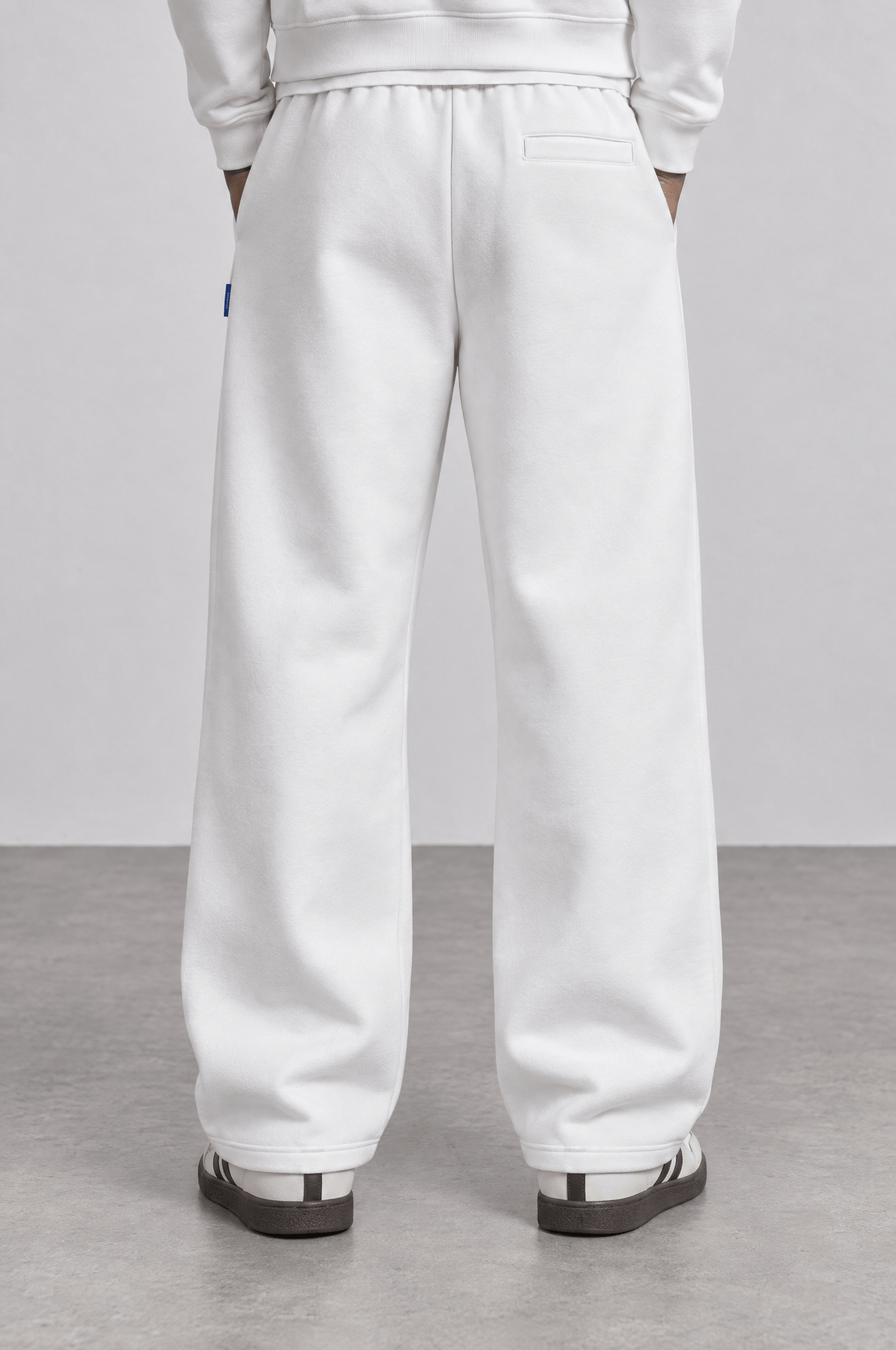 Erkek Basic Panda Baggy Eşofman Altı Ekru