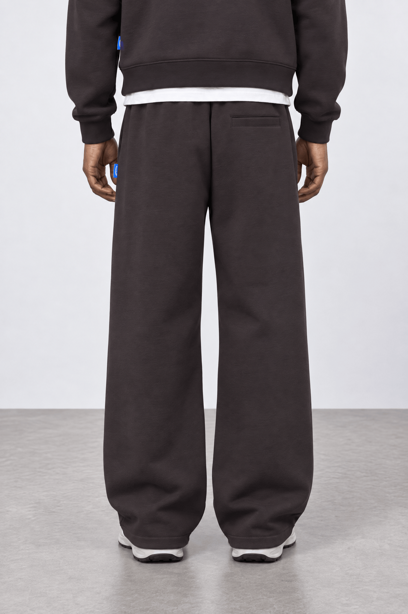 Erkek Basic Panda Baggy Eşofman Altı Kahve