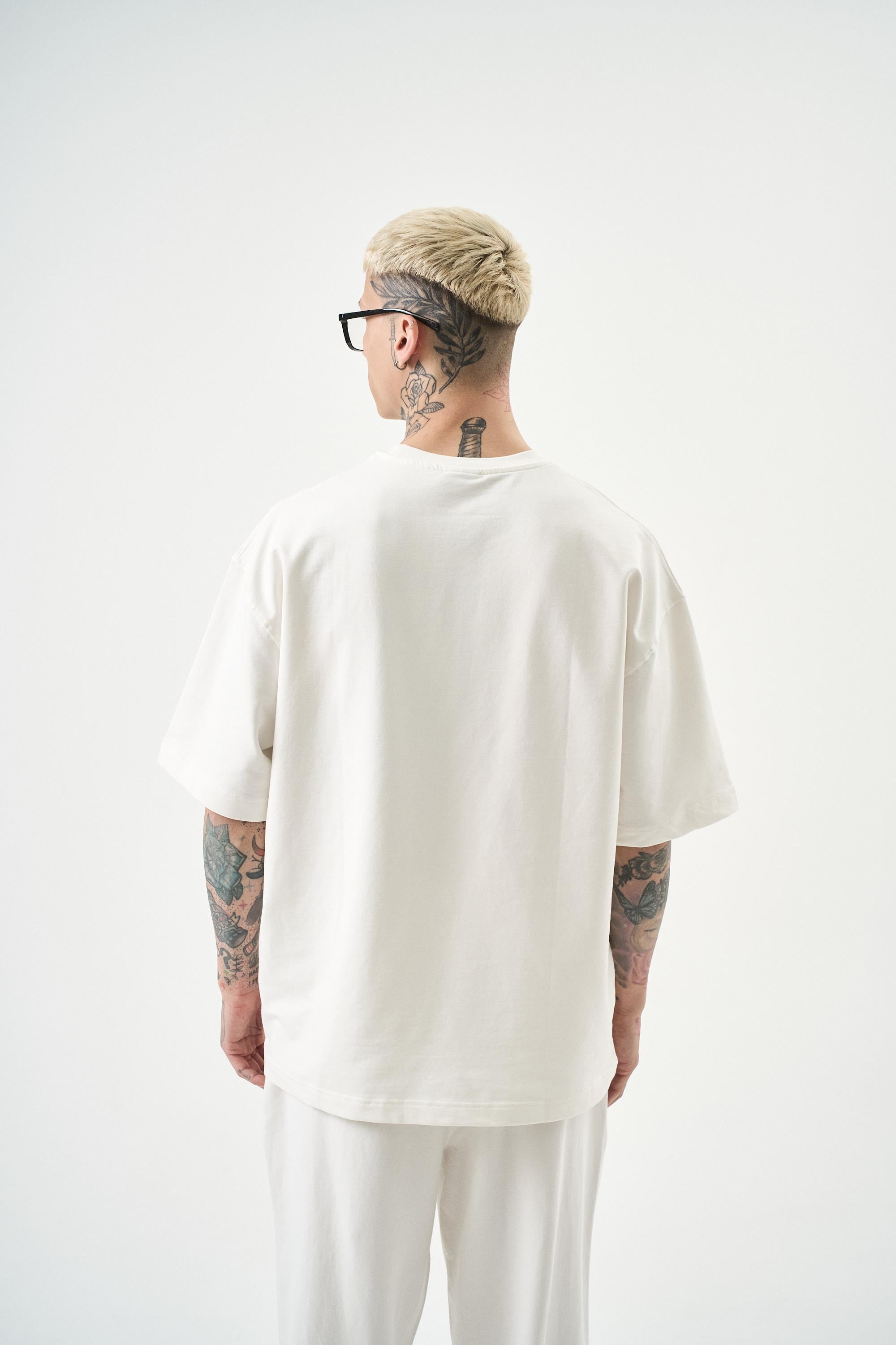 Erkek Basic T-Shirt Beyaz