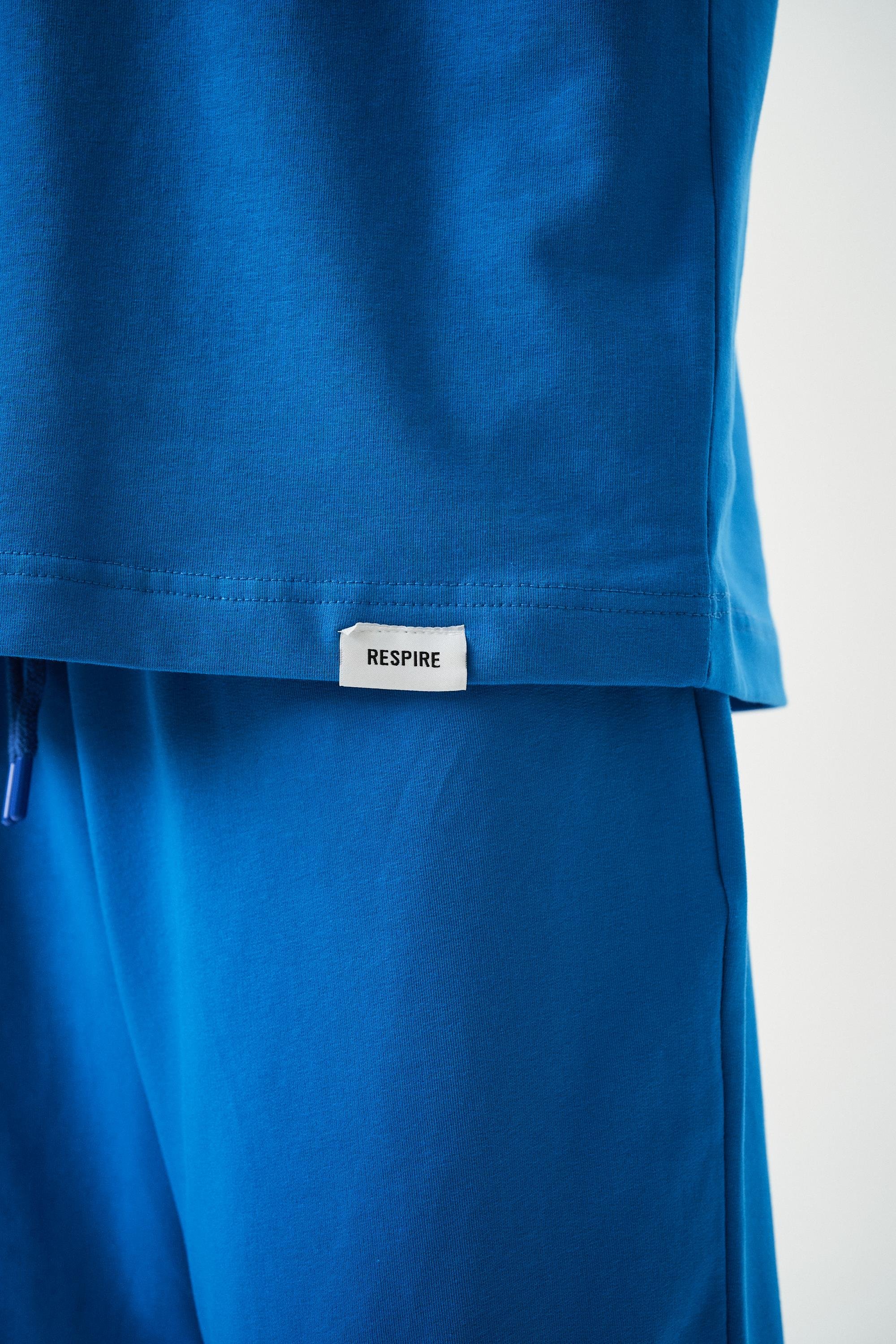 Erkek Basic T-Shirt Mavi