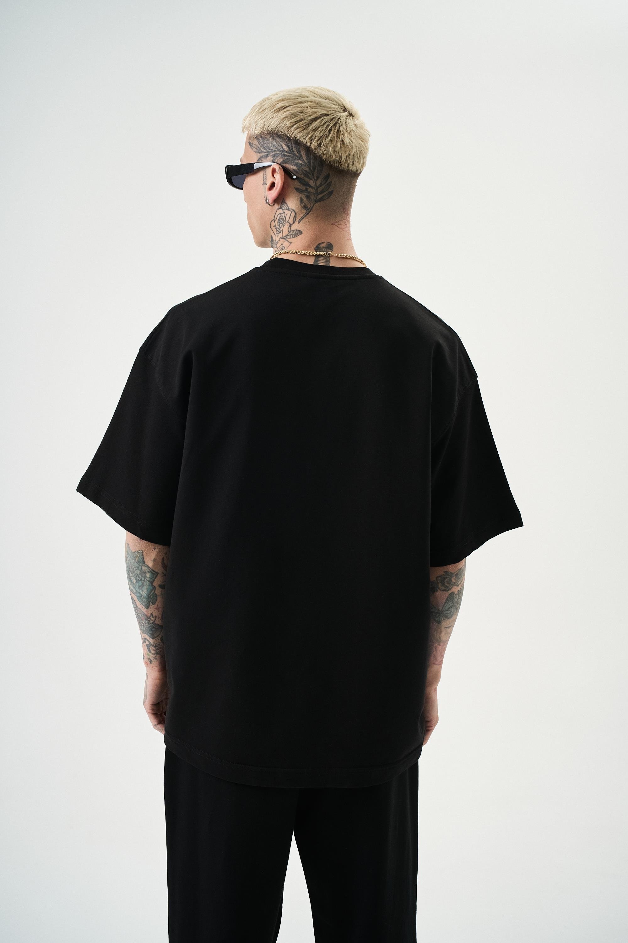 Erkek Basic T-Shirt Siyah