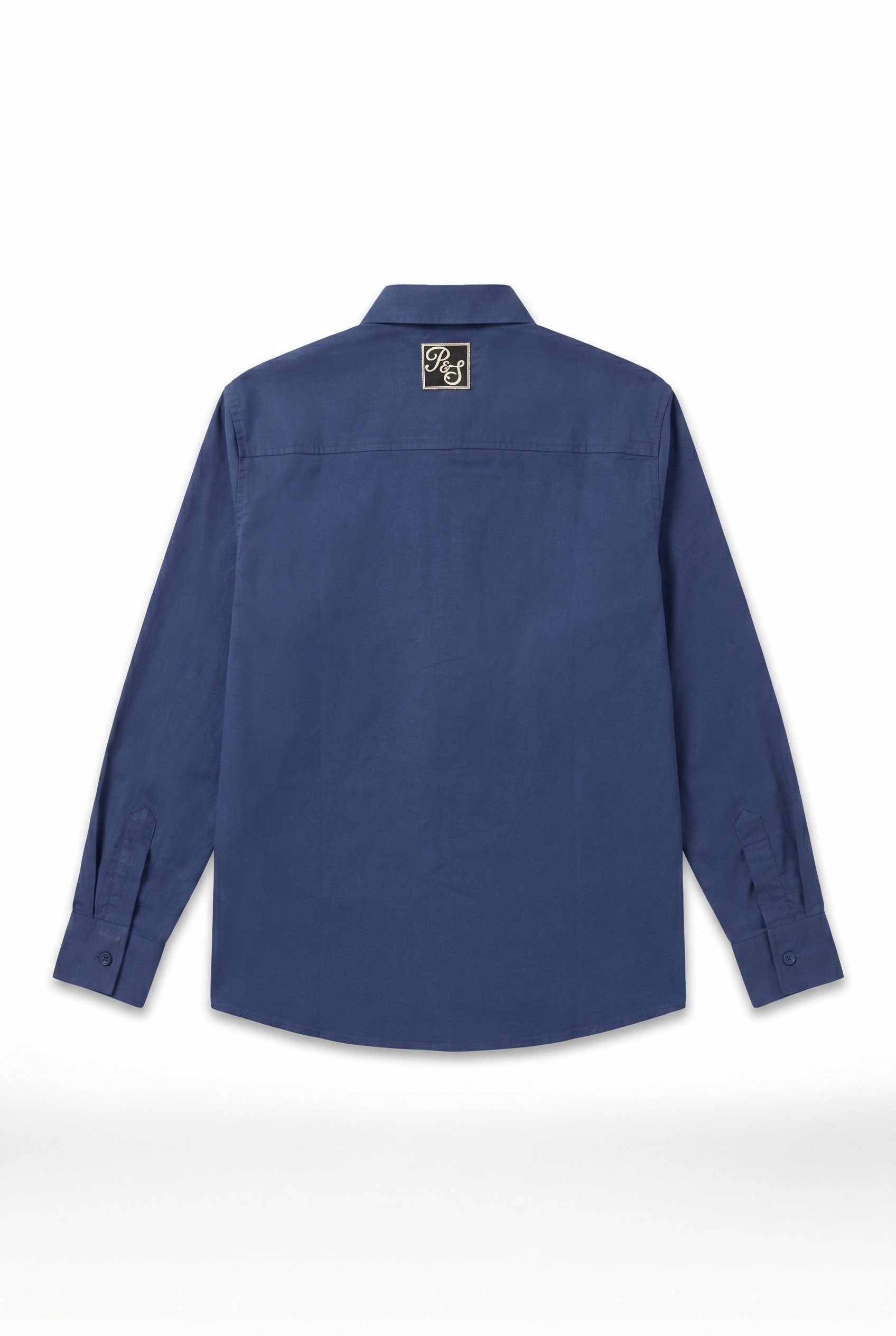 Erkek Champ Nakışlı Oversize Gömlek Lacivert