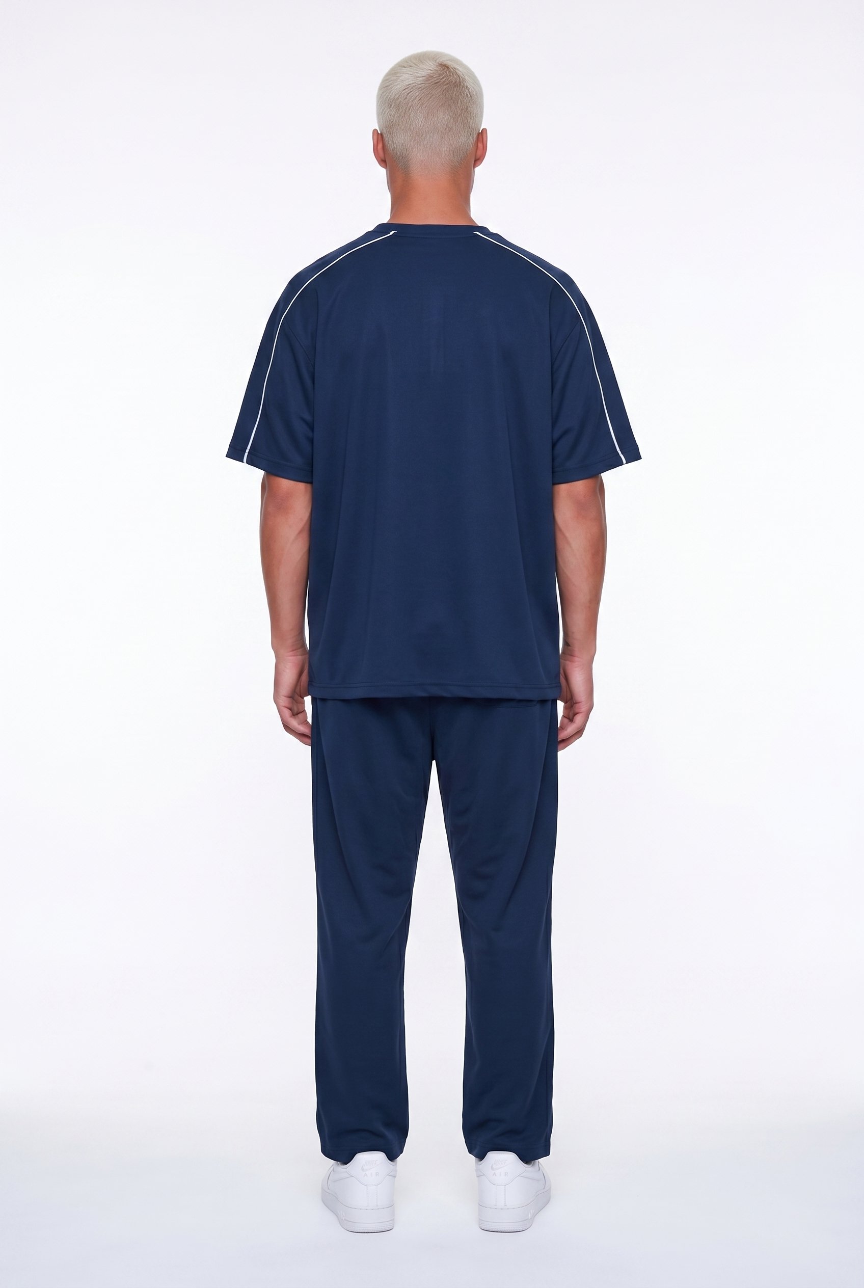 Erkek Court Baskılı Regular Fit Eşofman Takımı Lacivert
