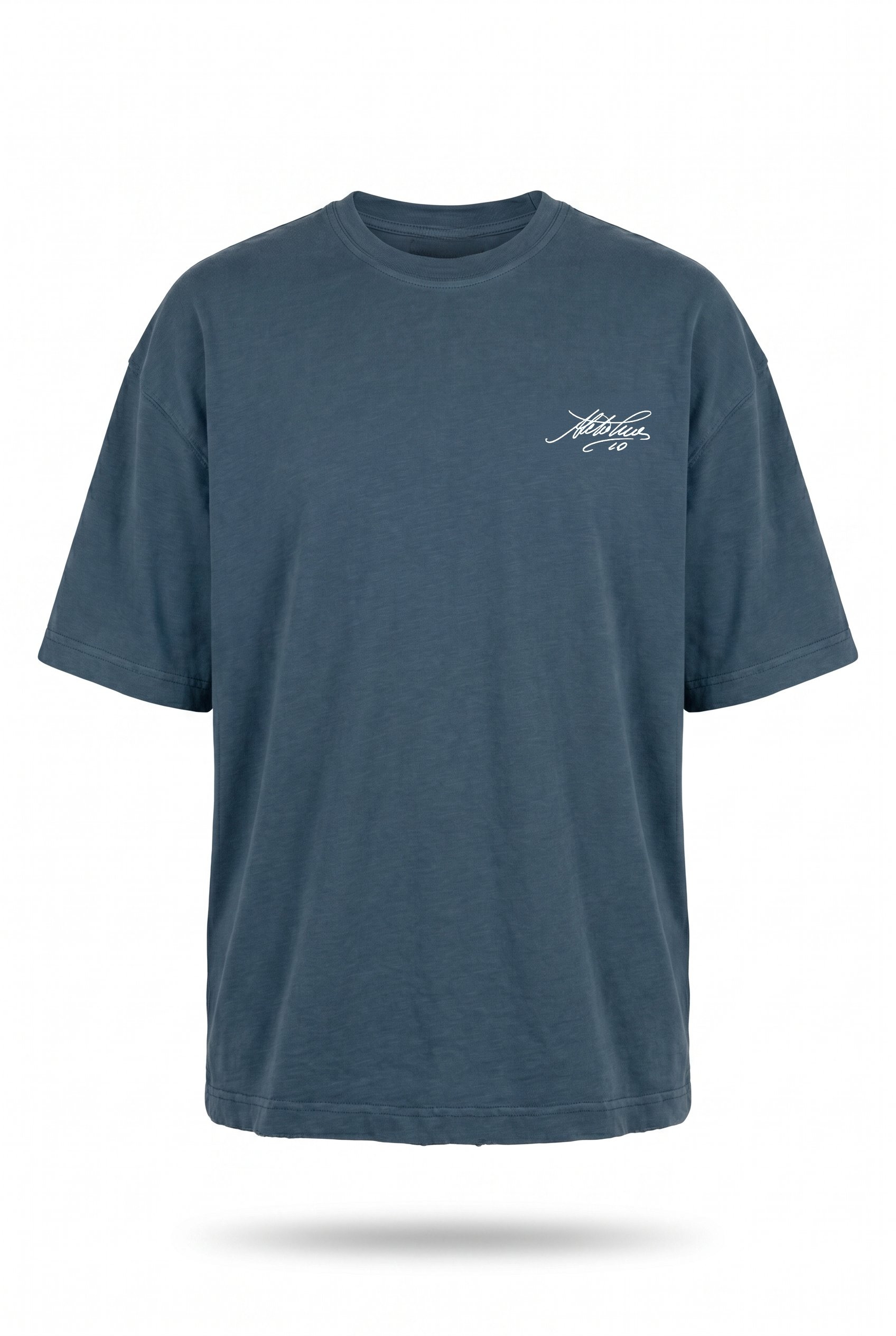 Erkek Del Piero Baskılı Oversize T-Shirt Petrol