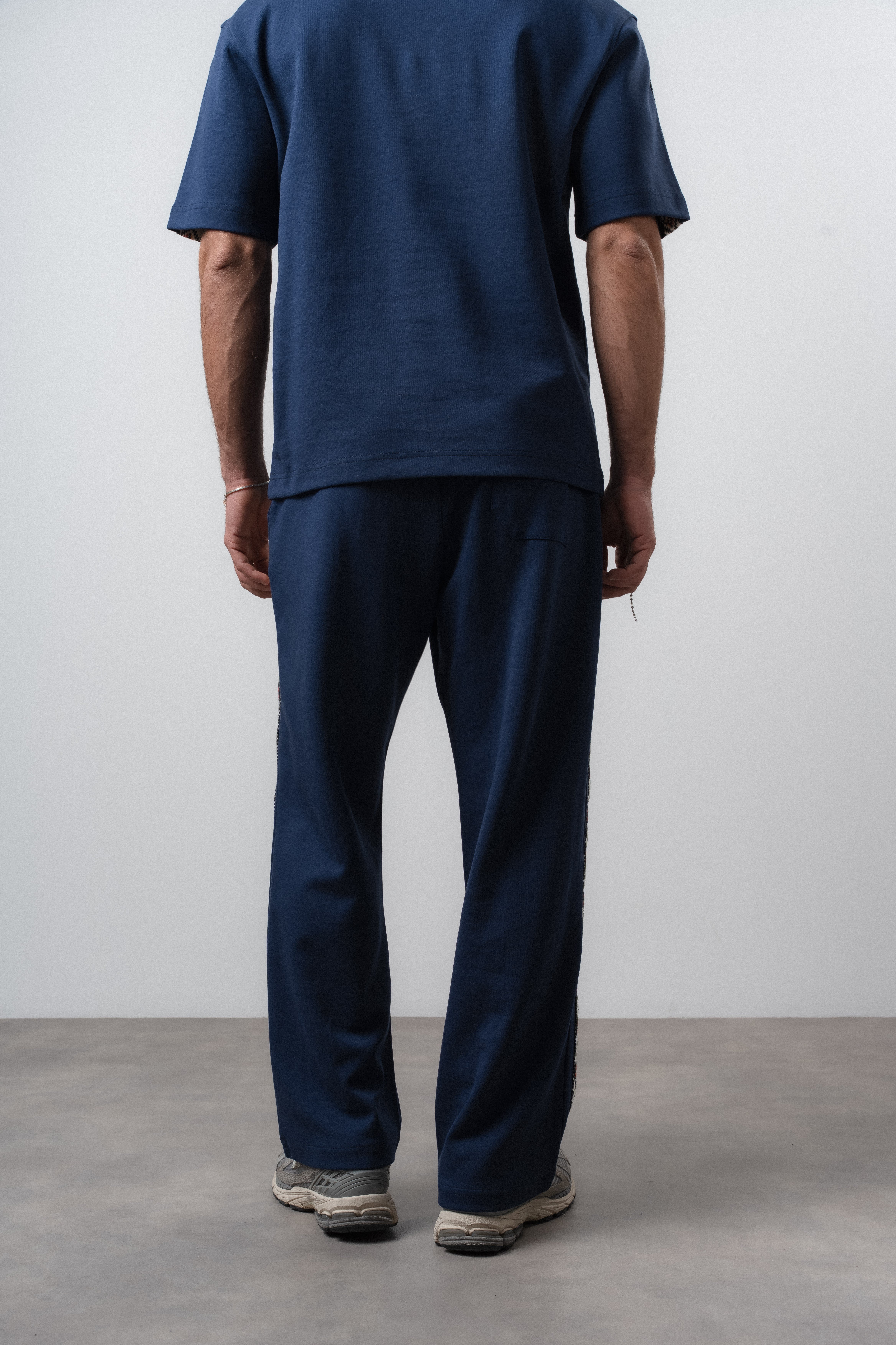 Erkek Far From Basic Şerit Detaylı Baggy Eşofman Altı Lacivert