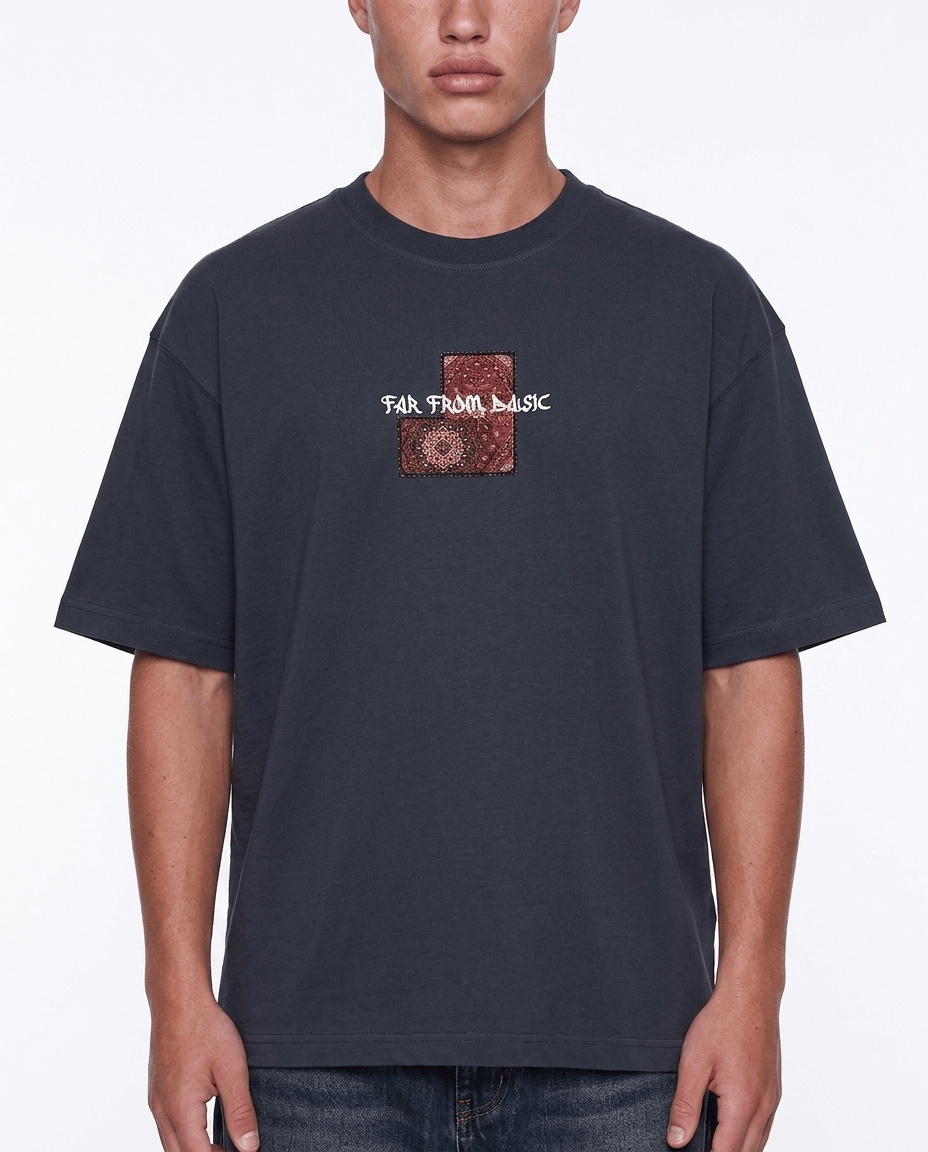 Erkek FFB Patch Oversize T-Shirt Füme