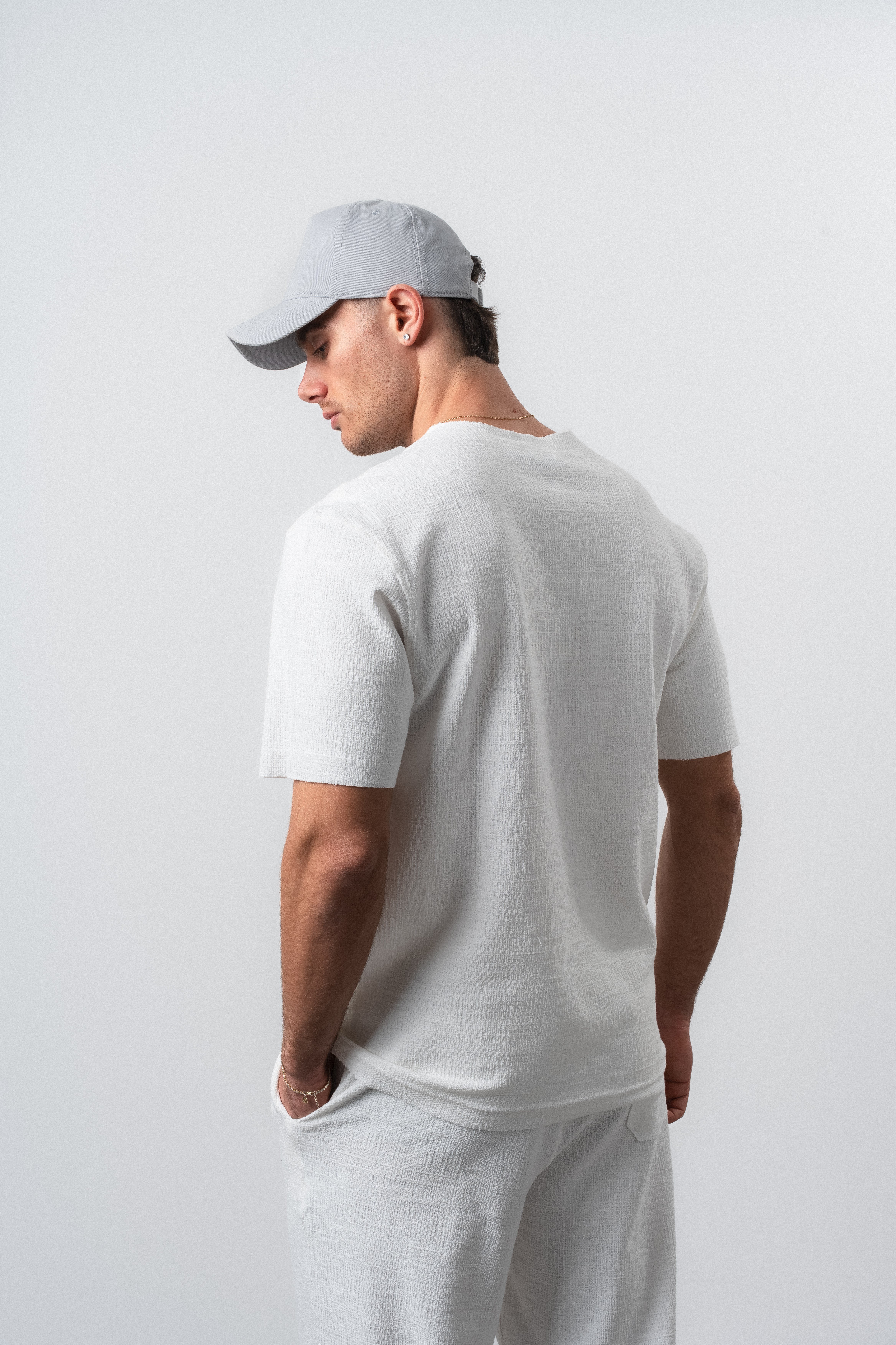 Erkek FFB Pis Dikişli T-Shirt Ekru