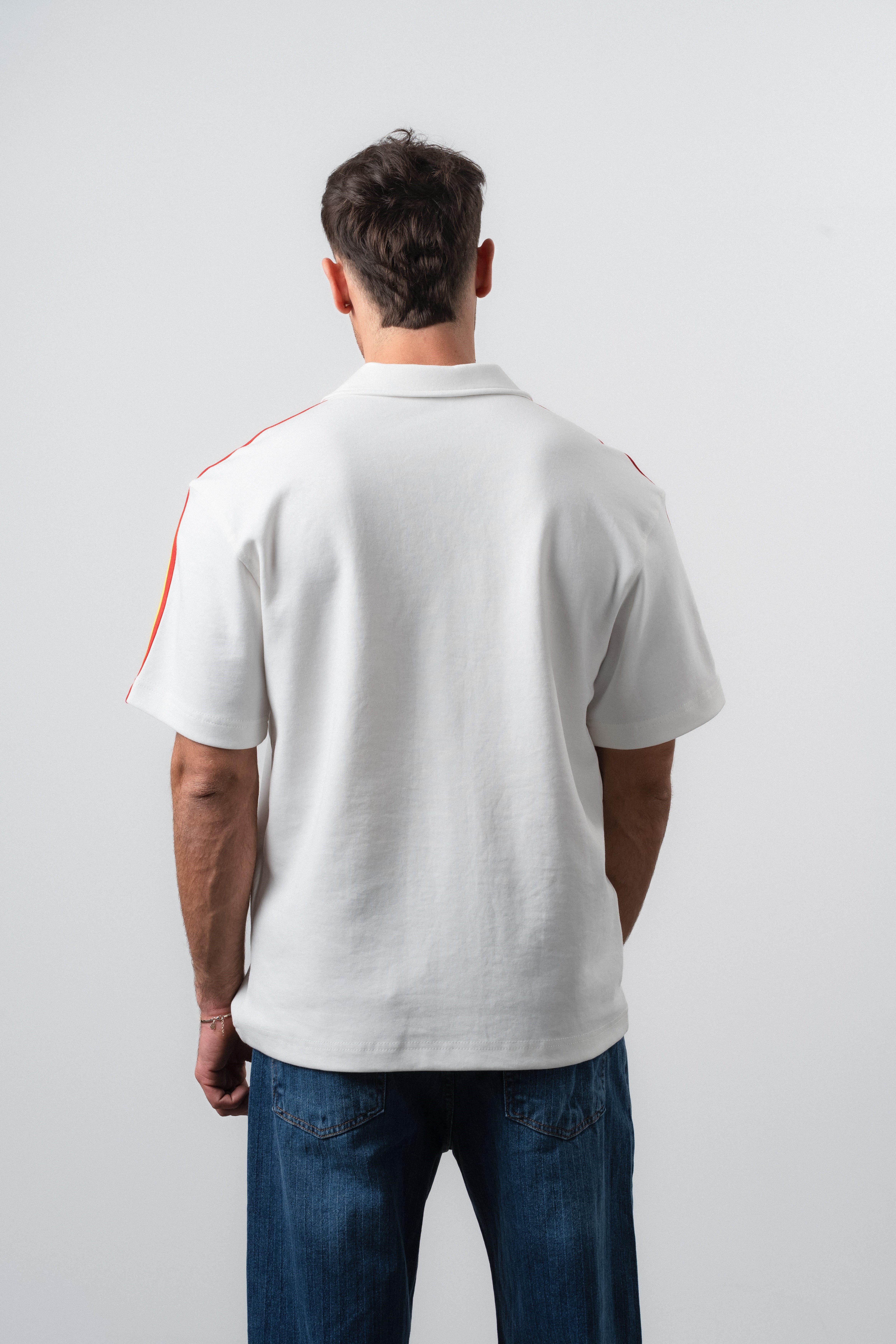 Erkek Matadors Dünya Kupası Regular Fit Polo Yaka Taraftar T-Shirt Ekru