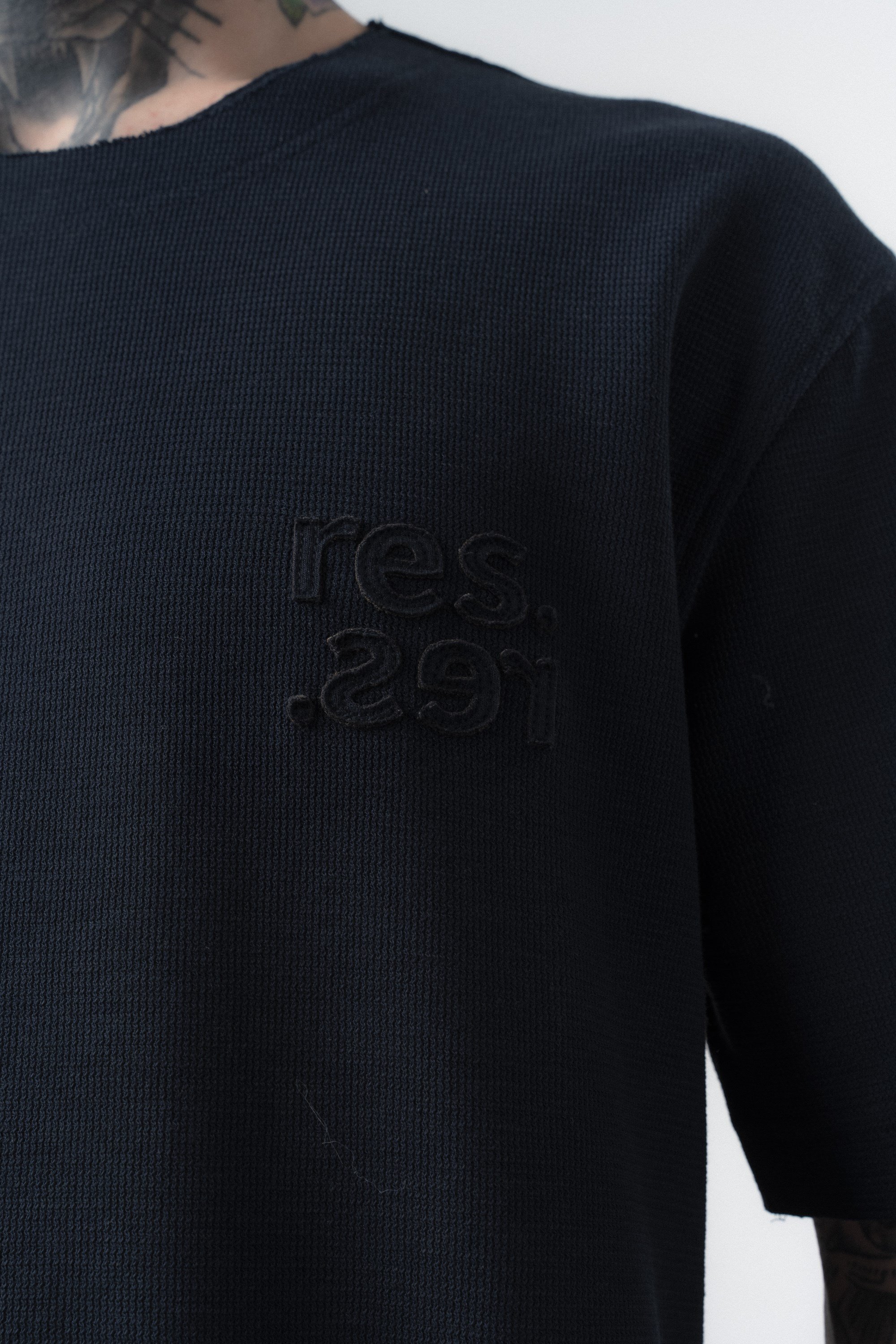 Erkek Pis Dikişli Regular Fit T-Shirt Lacivert