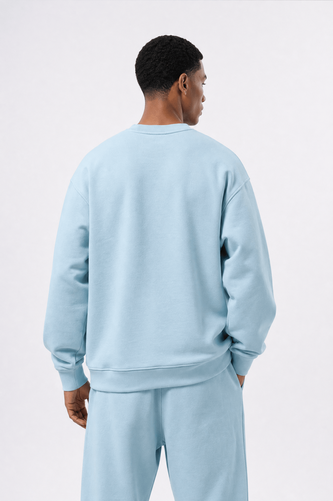 Erkek Respire Basic Oversize Sweatshirt Bebe Mavi