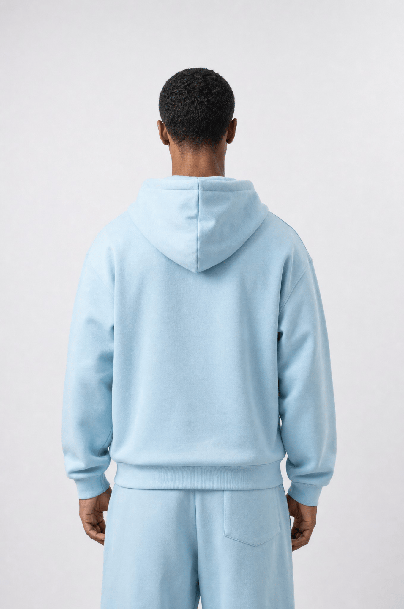 Erkek Respire Basic Oversize Zip Bebe Mavi