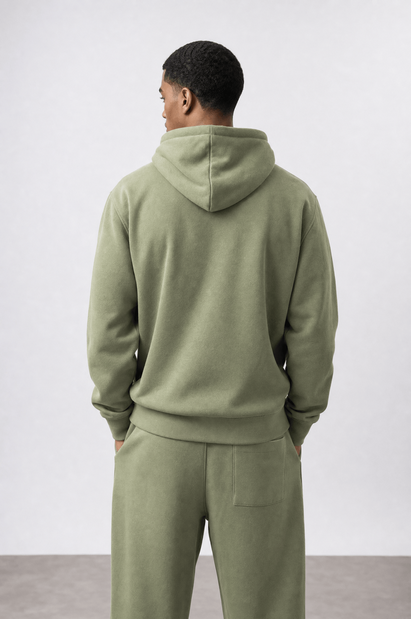 Erkek Respire Basic Oversize Zip Küf