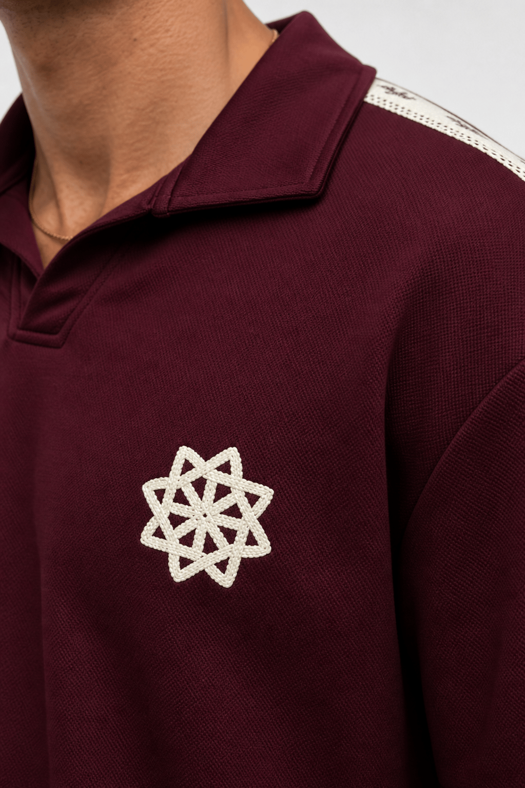 Erkek Respire Şerit Detaylı Regular Fit Eşofman Takımı Bordo