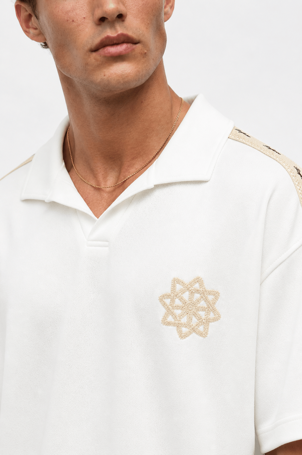 Erkek Respire Şerit Detaylı Regular Fit Eşofman Takımı Ekru