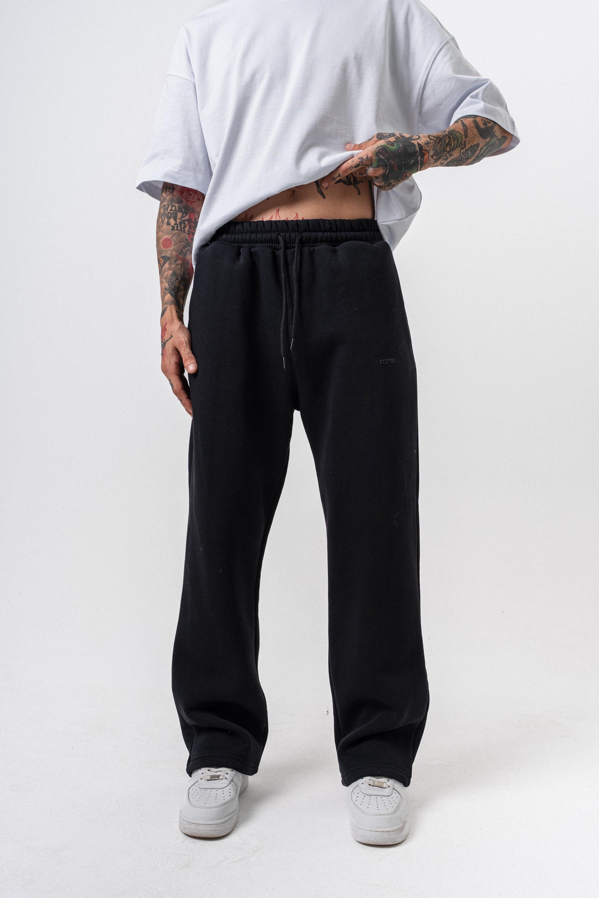 Erkek Respire Yazı Detaylı Basic Baggy Eşofman Altı Lacivert