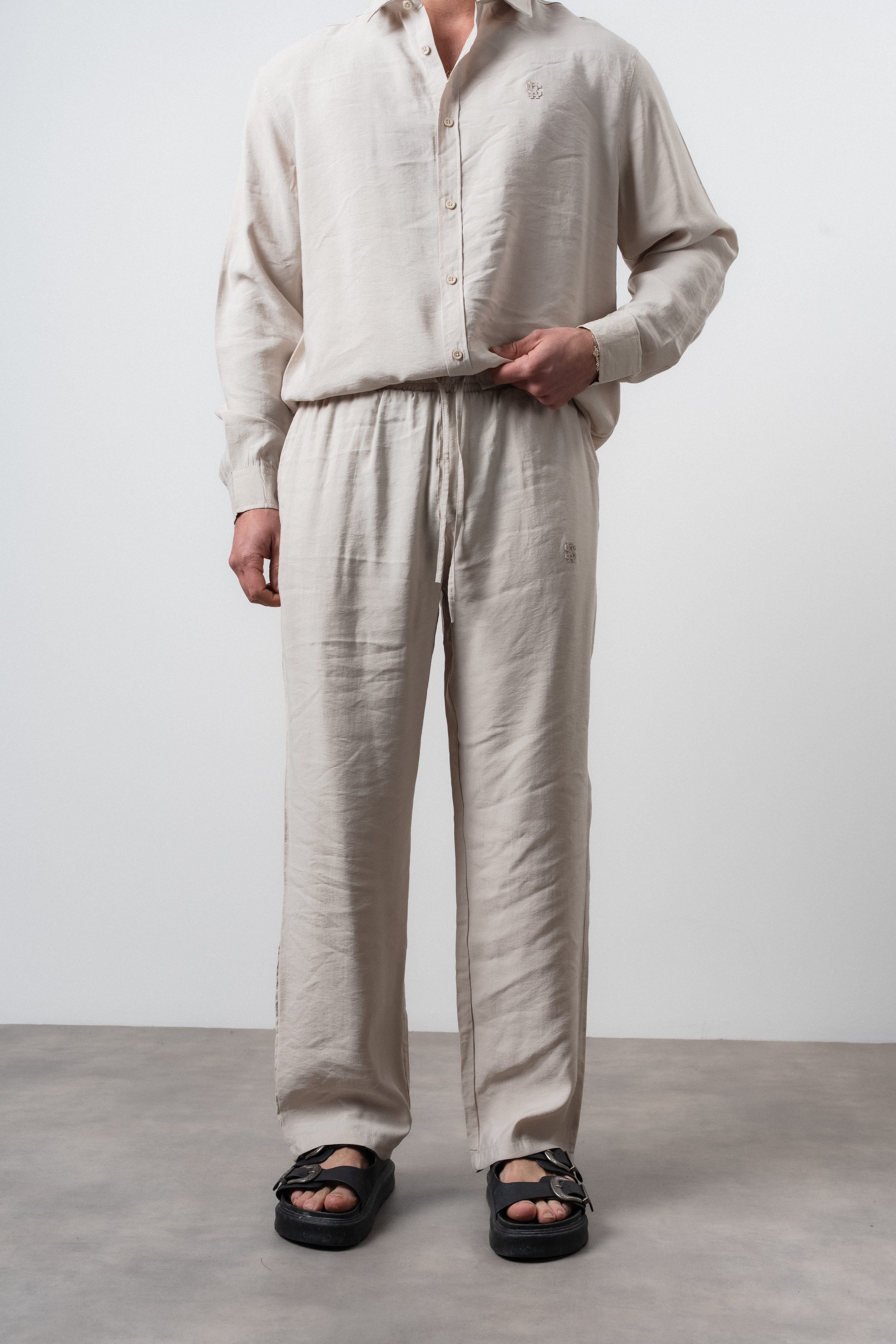 Erkek RS Modal Baggy Pantolon Bej