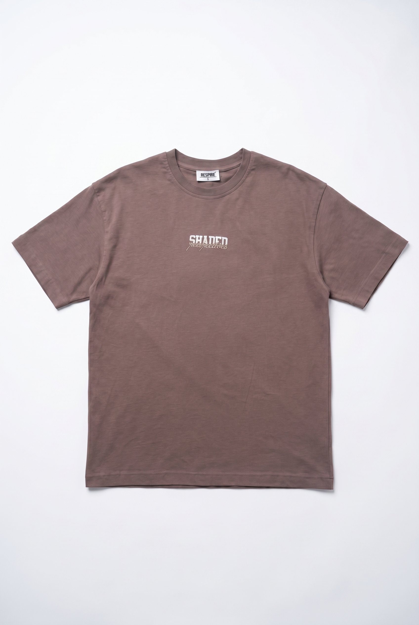 Erkek Shaded Baskılı Oversize T-Shirt Kahve