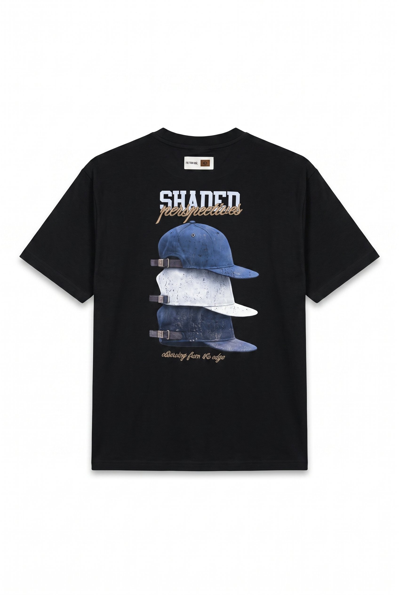 Erkek Shaded Baskılı Oversize T-Shirt Siyah