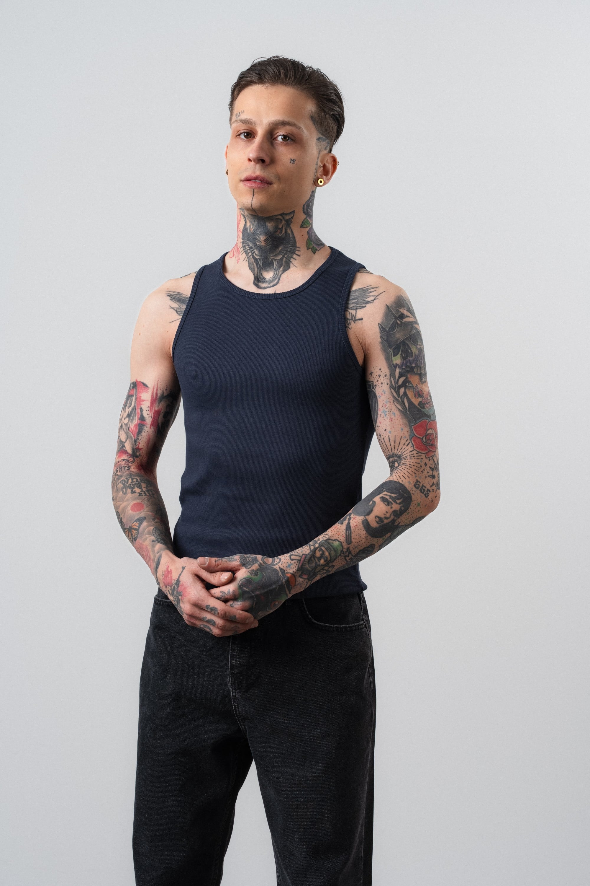 Erkek Tank Top Atlet Lacivert