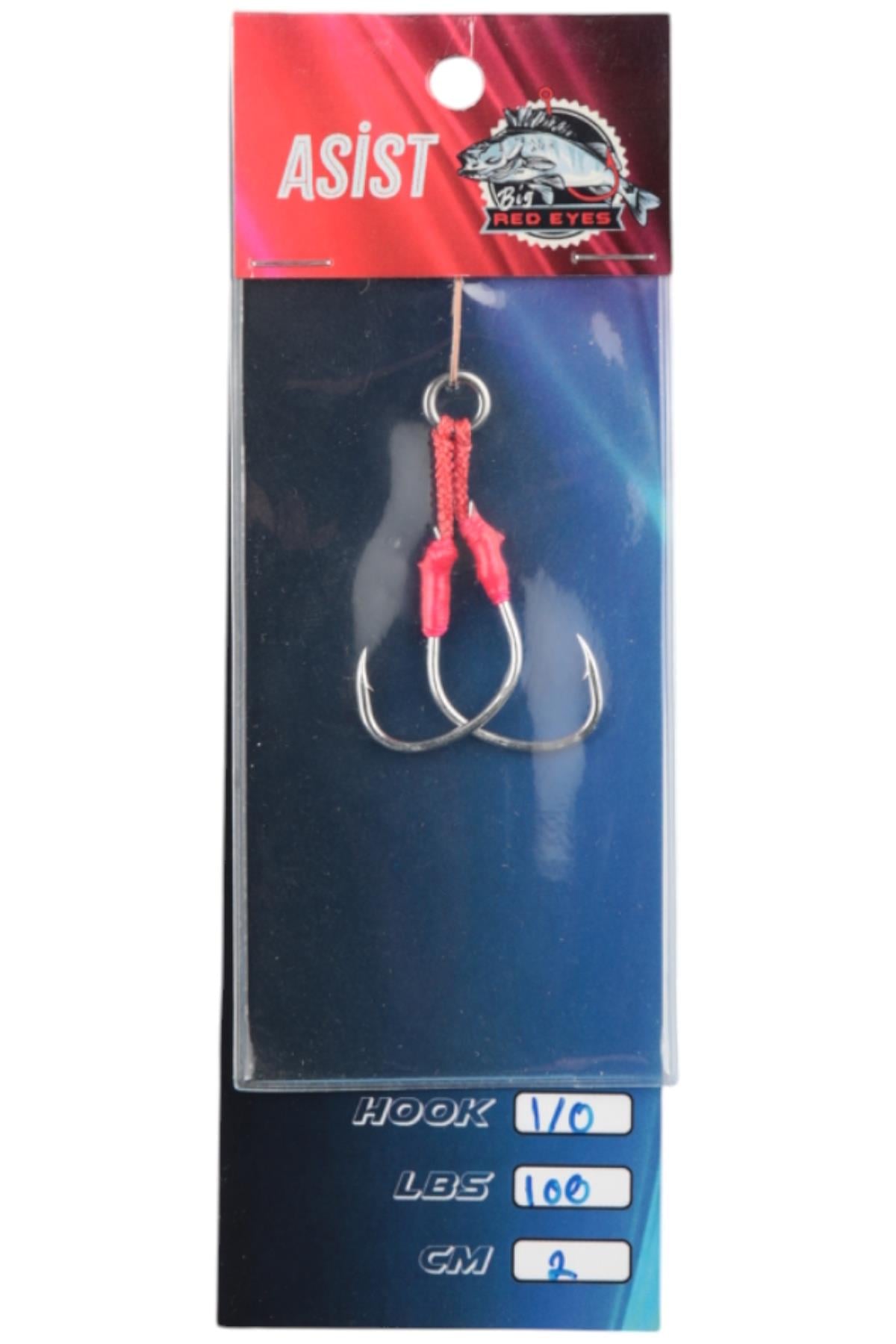 Asist 1/0-100lbs-2cm-pembe