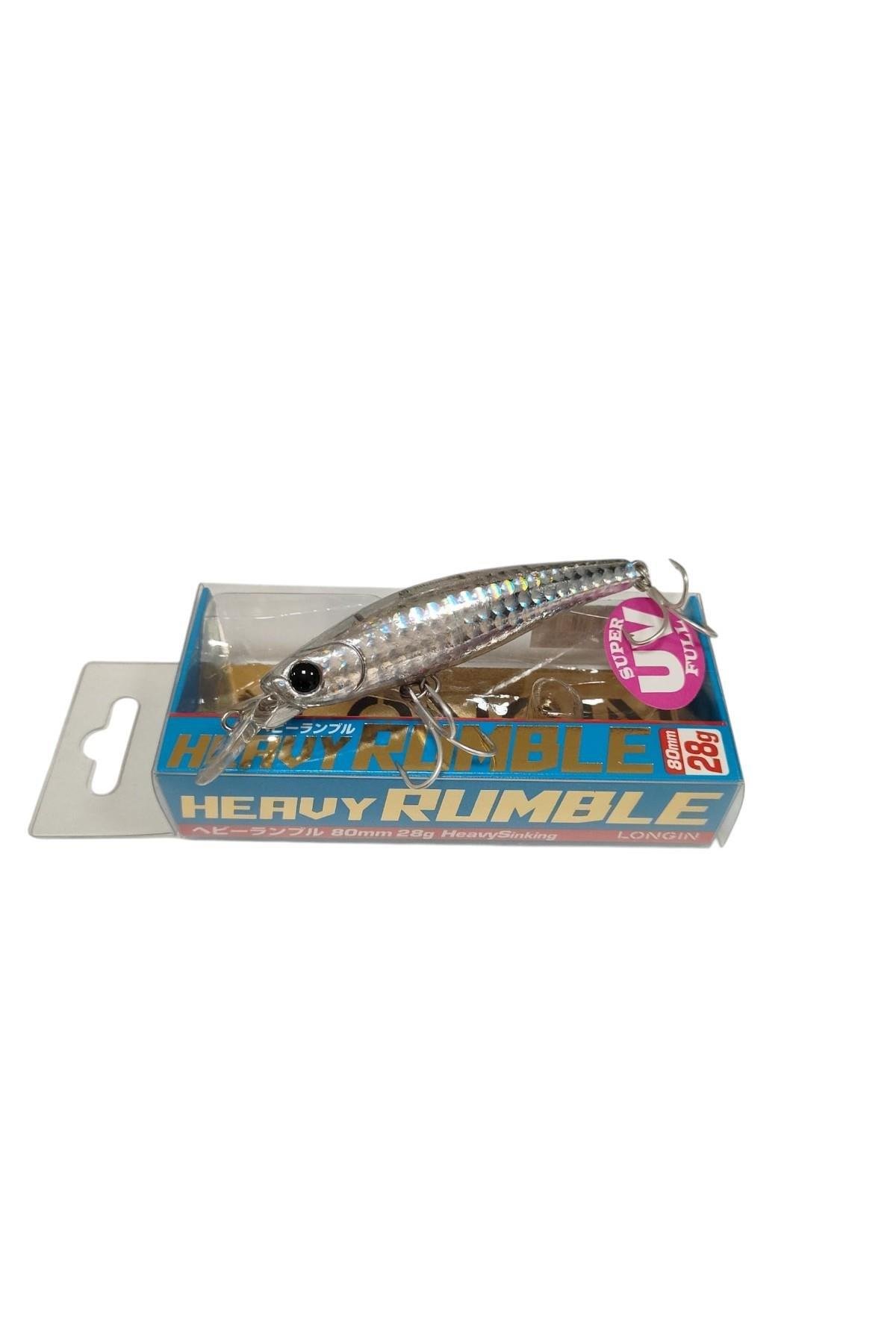 LONGİN Heavy RUMBLE 80 mm 28 g maket balık RENK:#S122LN SÜPER UV