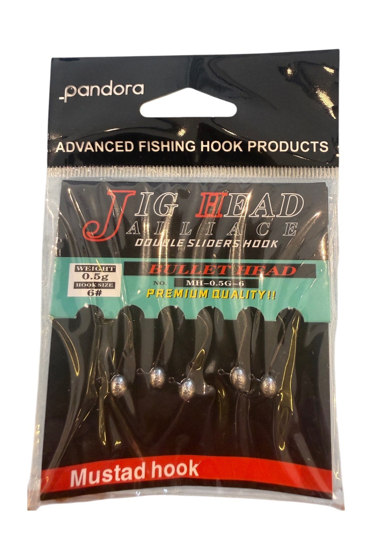 Pandora jig head 0.5g hook6