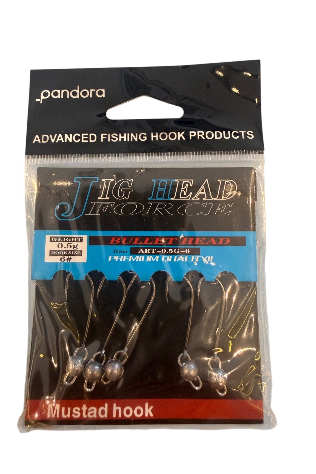 Pandora jig head force 0.5g hook6