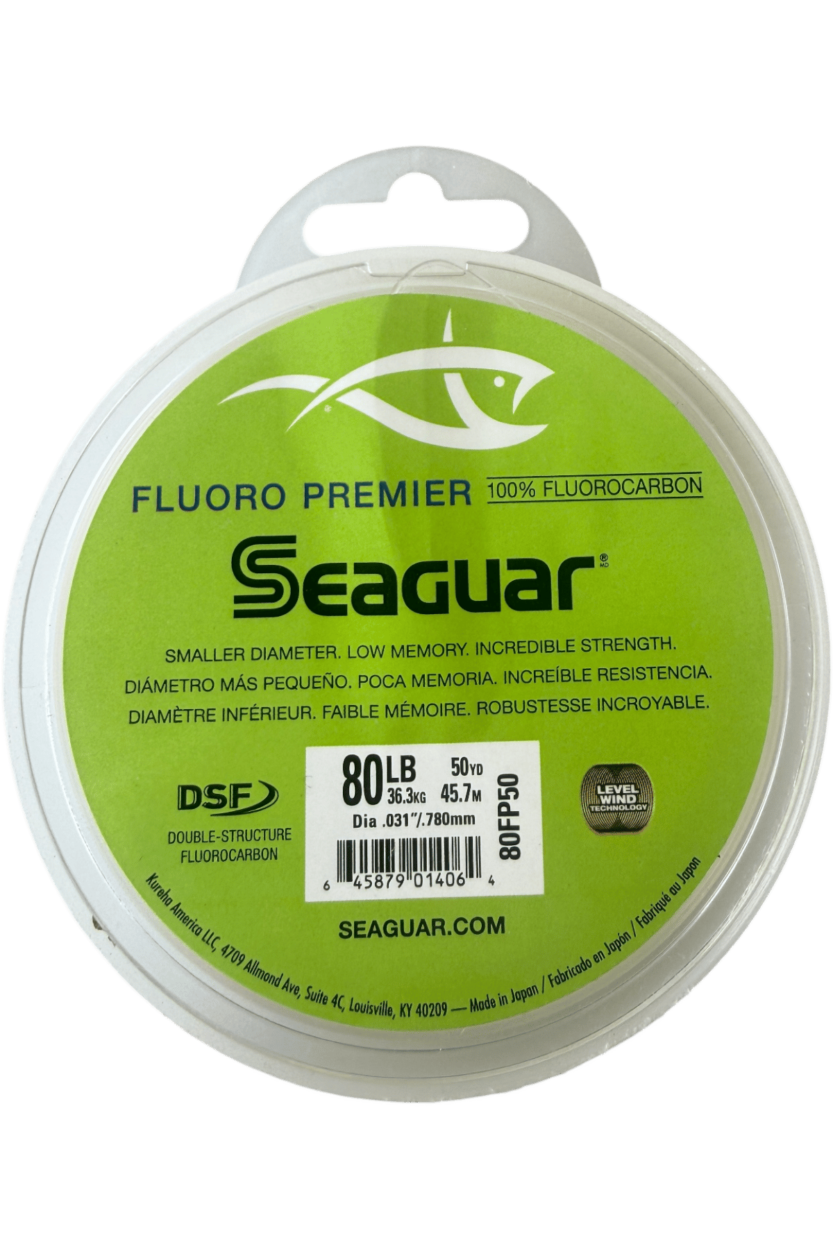 SEAGUAR FLUORO PREMIER CARBON 0.78mm 36.3KG 45.7m 80LB