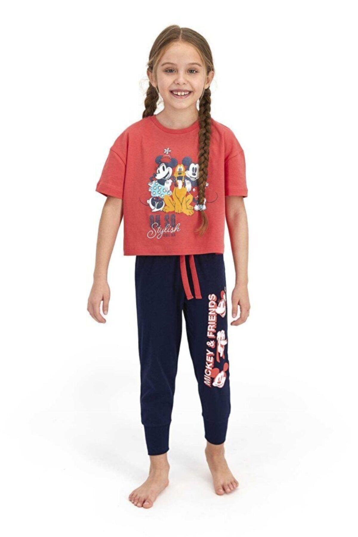 Kız Çocuk Kısa Kollu Pijama Takımı