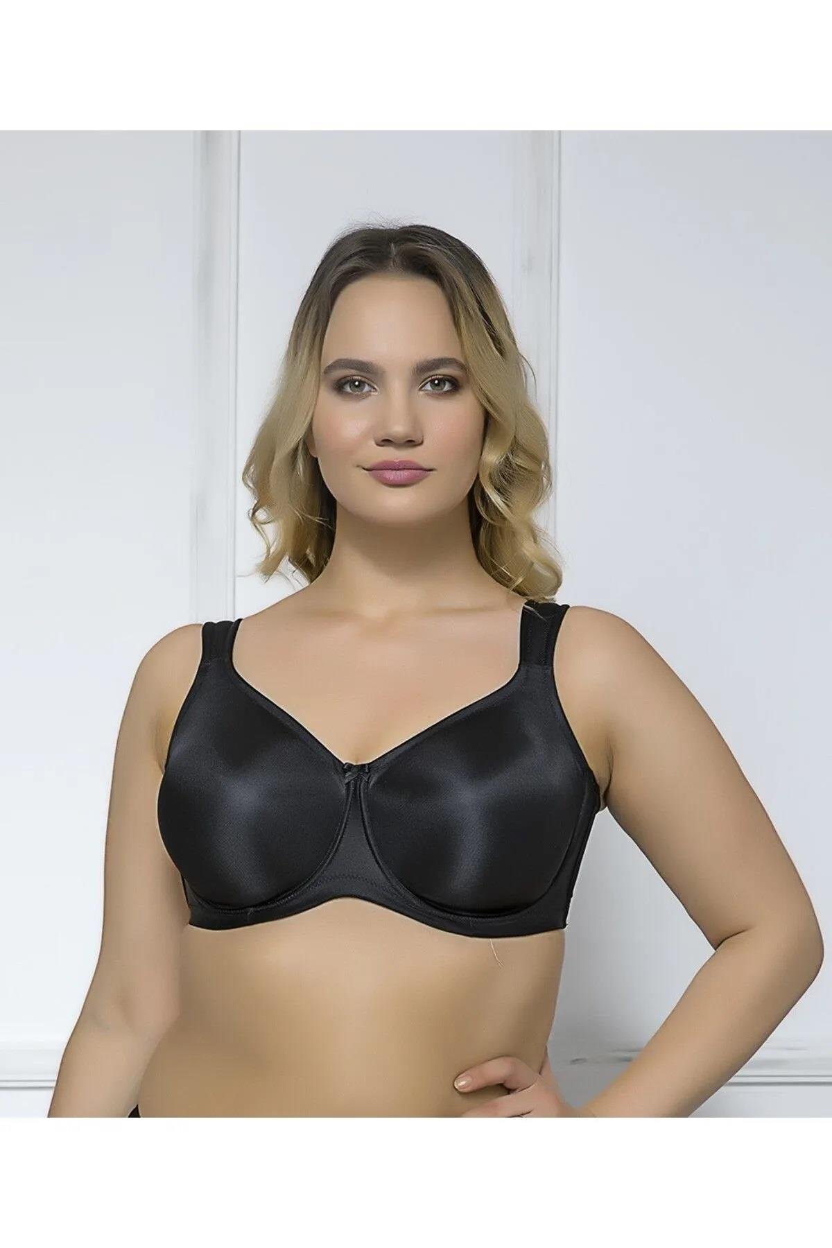 MOONLİGHT 2119 Siyah Renk Balenli Minimizer Toparlayıcı Sütyen