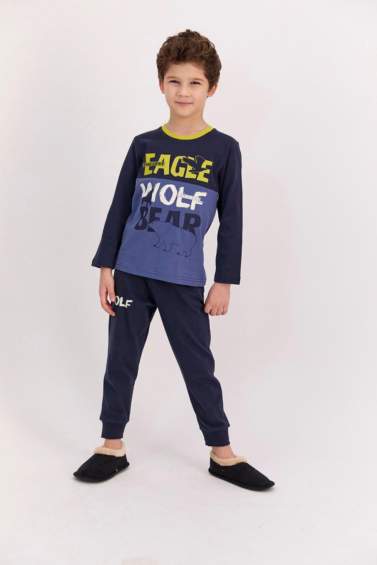 Rolypoly The Lost Eagle Lacivert Erkek Çocuk Pijama Takımı