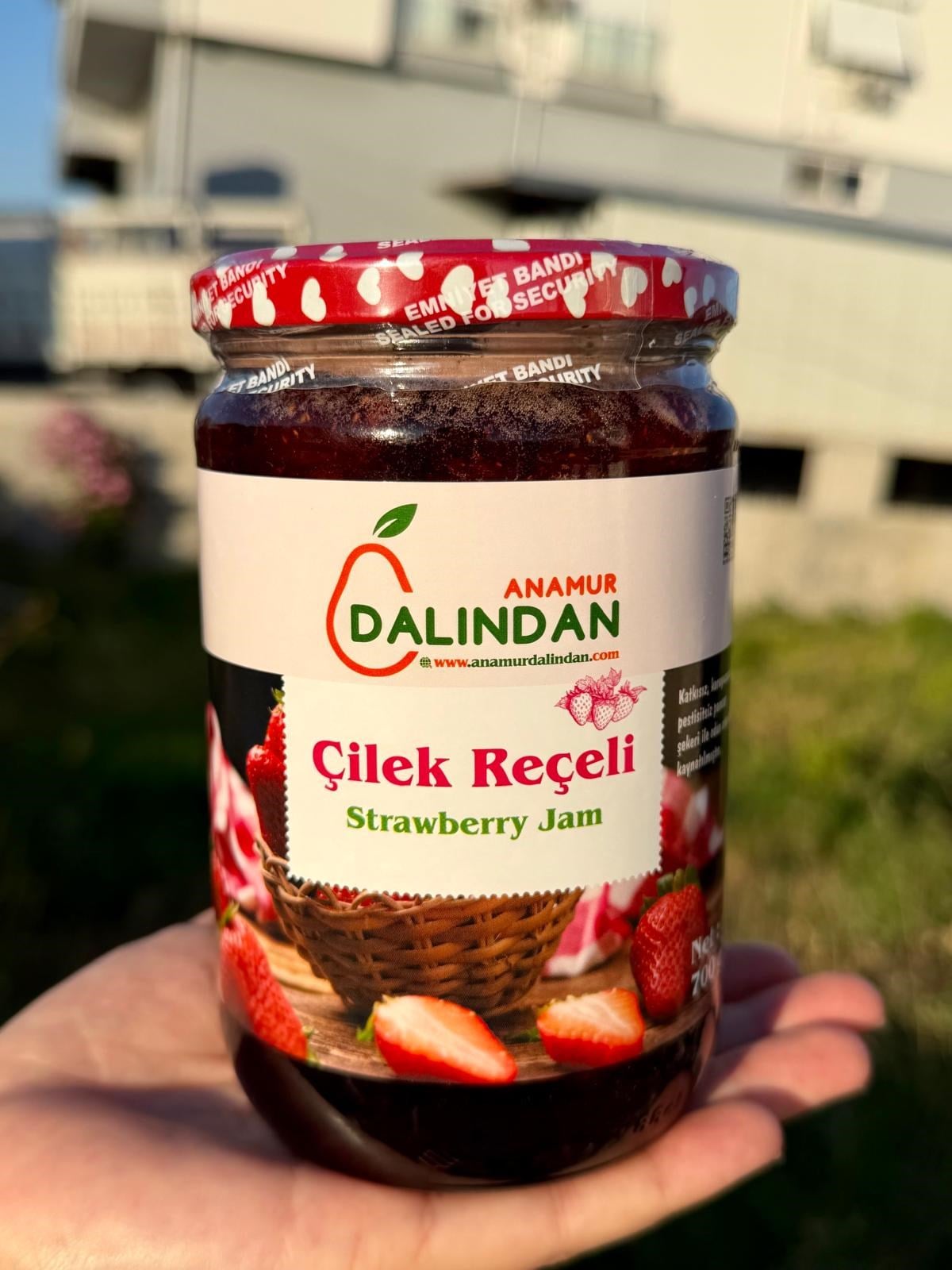 Doğal Ev Yapımı Çilek Reçeli (Net 700gr)