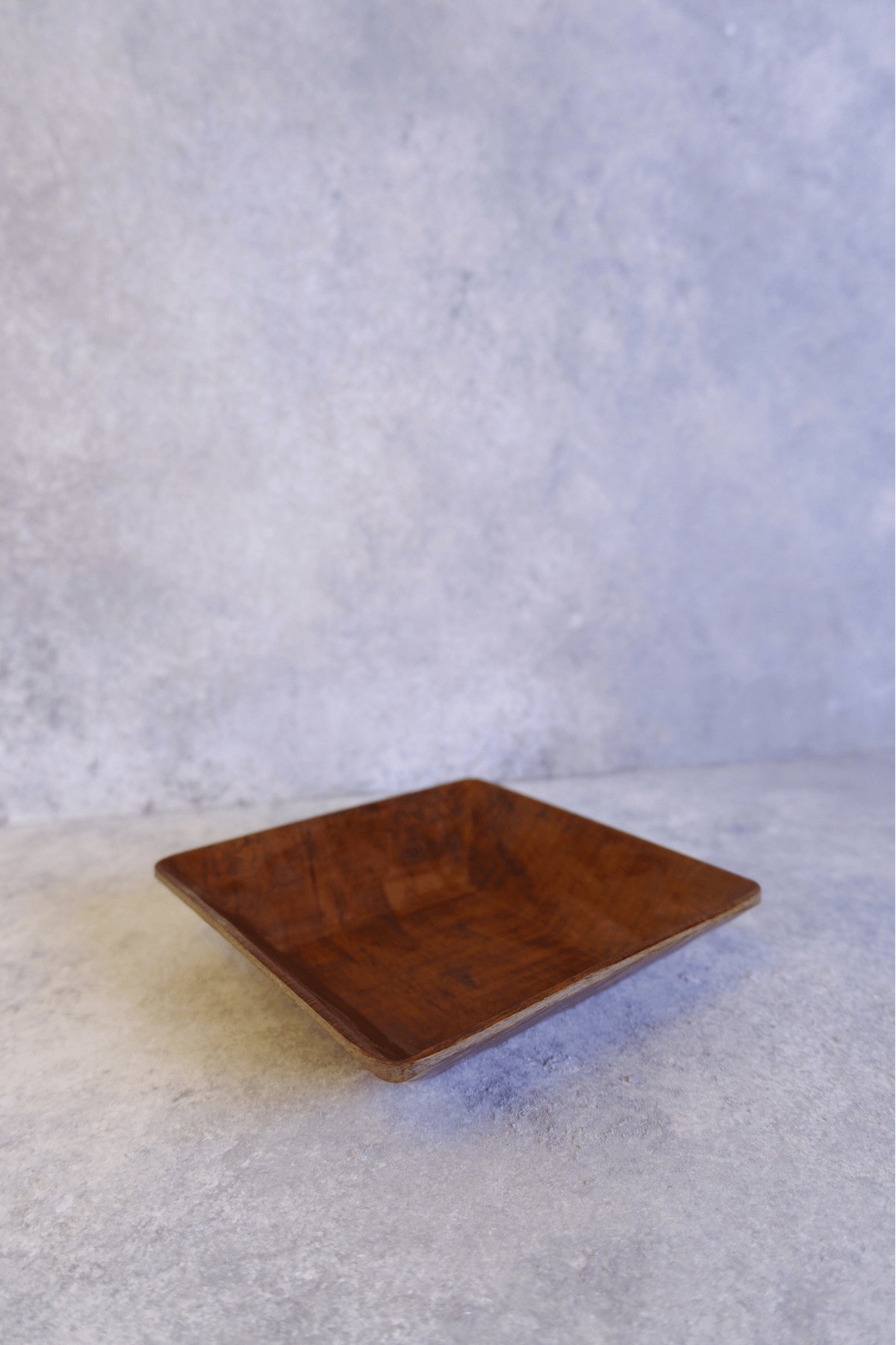 Ligna Melamin Ahşap Rölyefli 18x18 Cm Salata Tabağı, Sunum Tabağı, Çerez Tabağı, Sunumluk, Kase