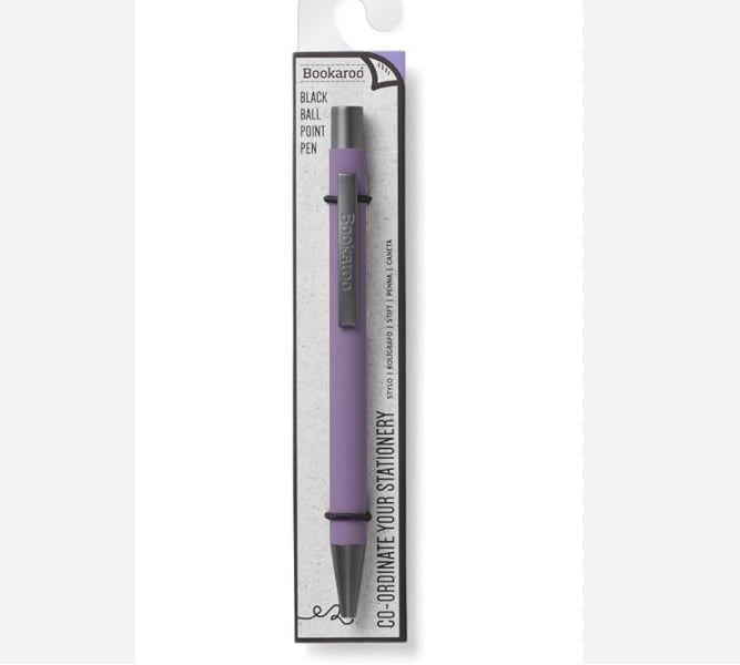 IF Bookaroo Yumuşak Dokulu Siyah Mürekkepli Tükenmez Kalem Aubergine