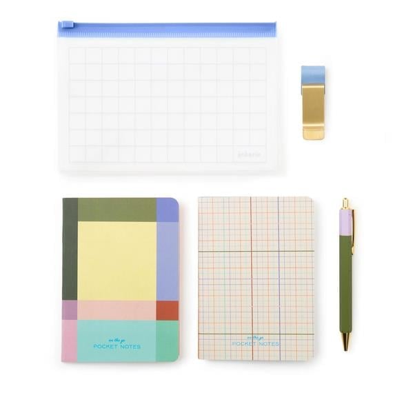 Kikkerland Inkerie On The Go Stationery Set Kırtasiye Seti