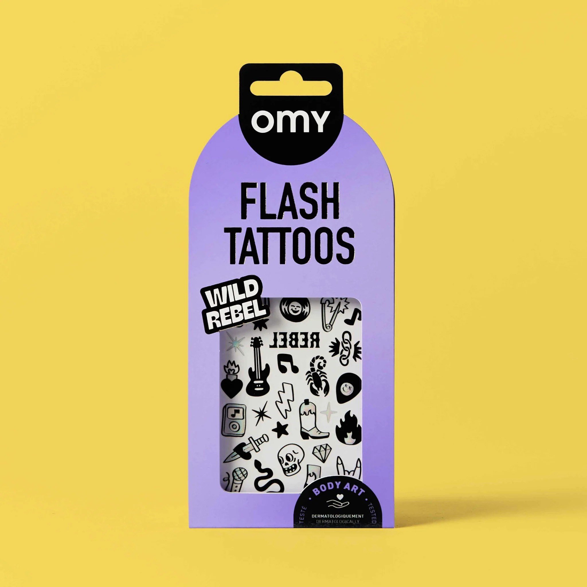 OMY Flash Tattoos Geçici Dövme - Wild Rebel